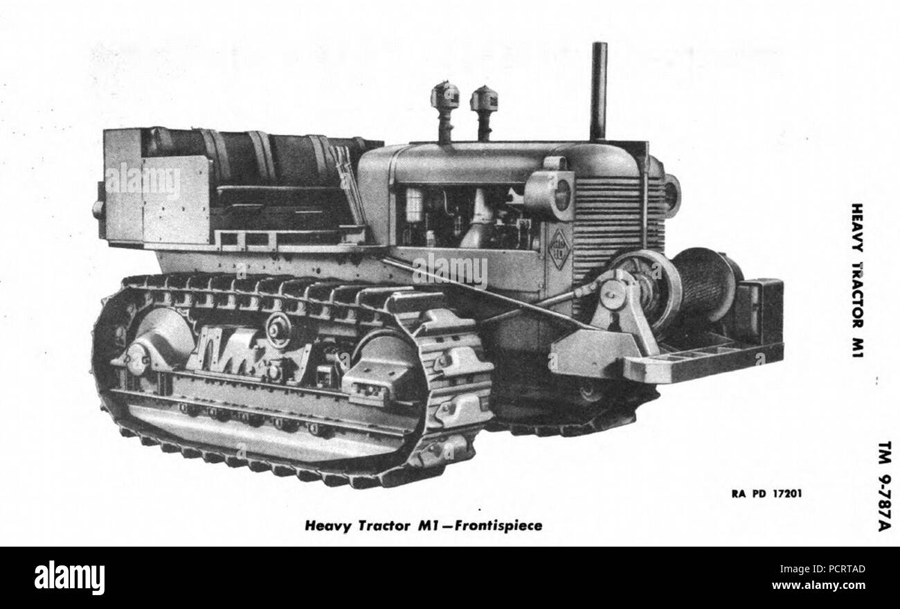 Allis-Chalmers Tractor, Crawler, Diesel, Model HD-10W. Stock Photo