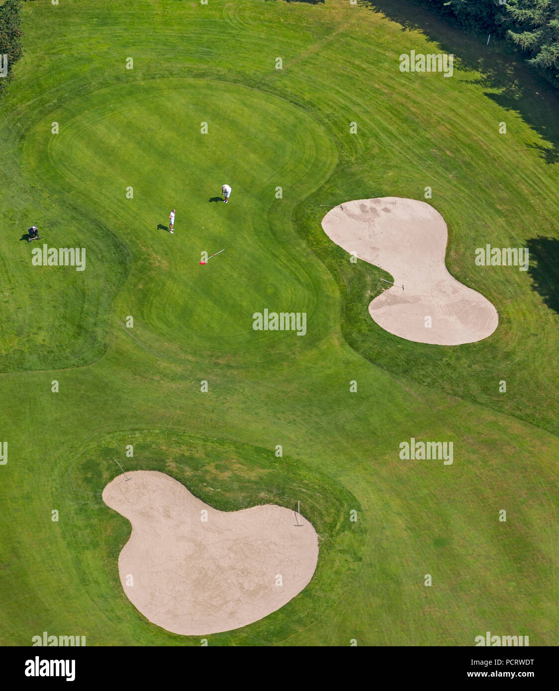 Golfclub Sauerland Neheim-Hüsten, aerial view of Arnsberg Stock Photo