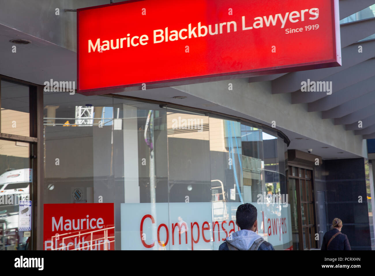 Office of Maurice Blackburn plaintiff lawyers in Parramatta,Western Sydney,Australia Stock Photo