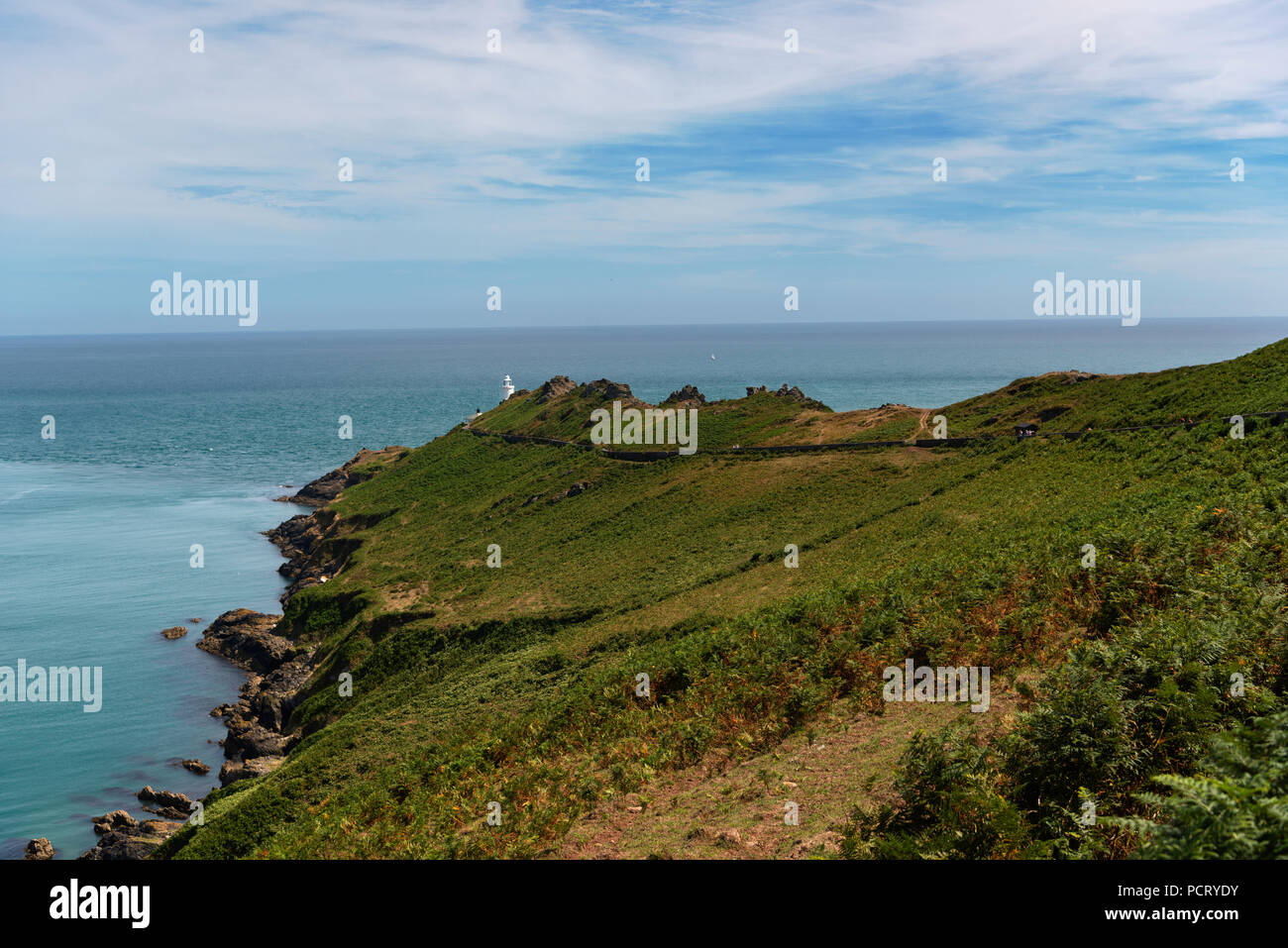 Start Point and its Lighthouse Stock Photo Alamy