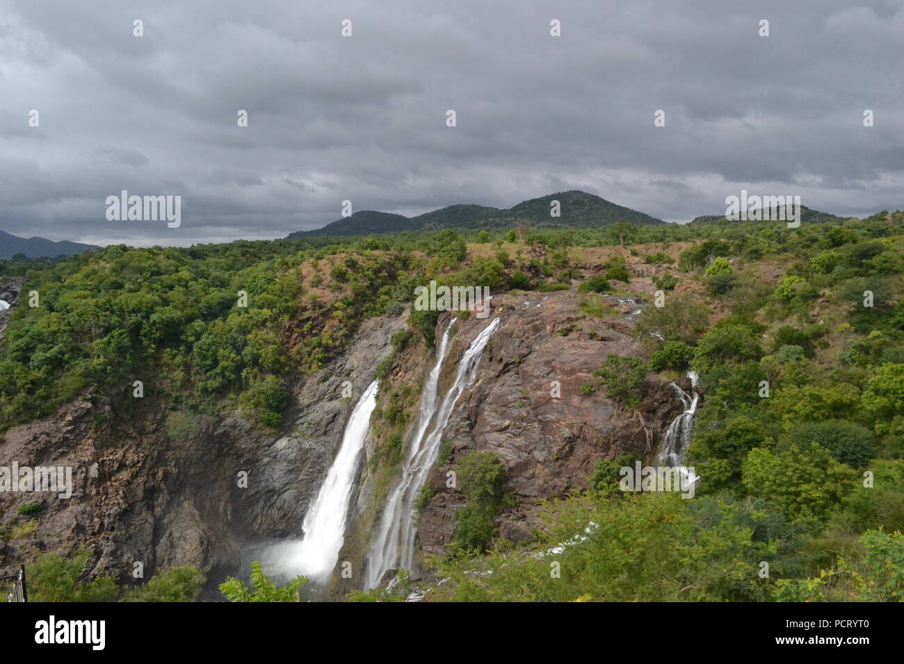 Gaganchukki Waterfall near Bengaluru, India Stock Photo