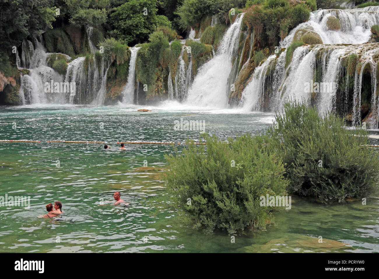 Roski Waterfall Krka National Park Croatia Stock Photo Alamy