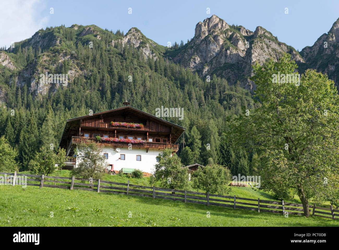 Austria, Tyrol, Alpbach valley, farmhouse below the Gratlspitz Stock Photo Alamy