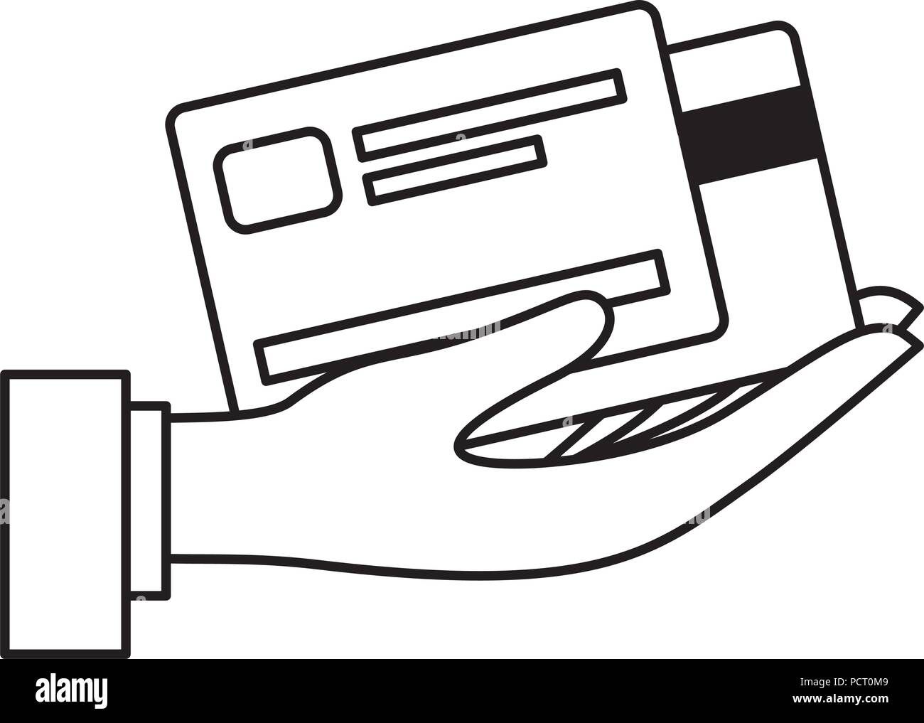 hand with credit cards Stock Vector Image & Art - Alamy