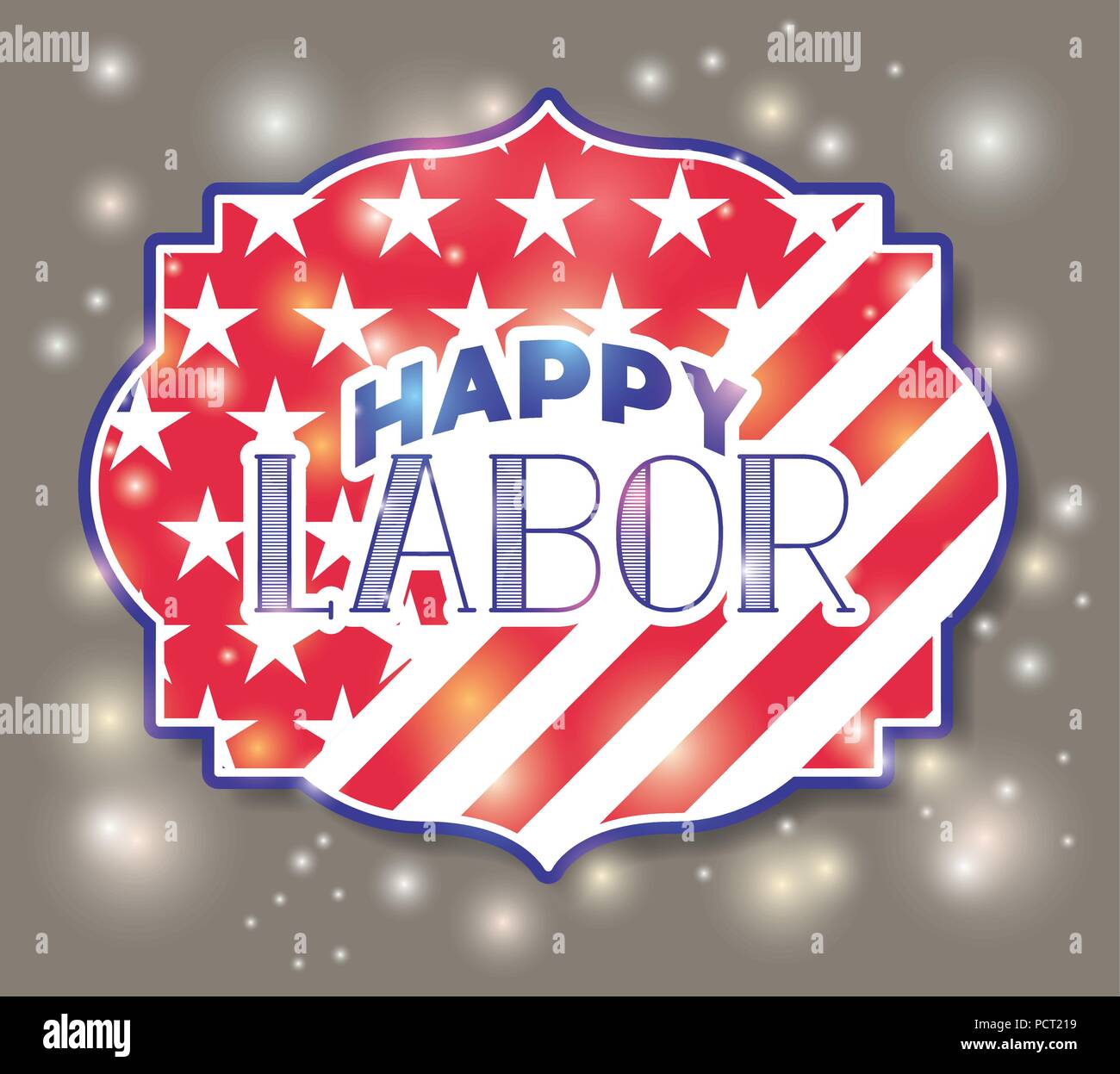 happy labor day with usa flag frame Stock Vector Image & Art - Alamy