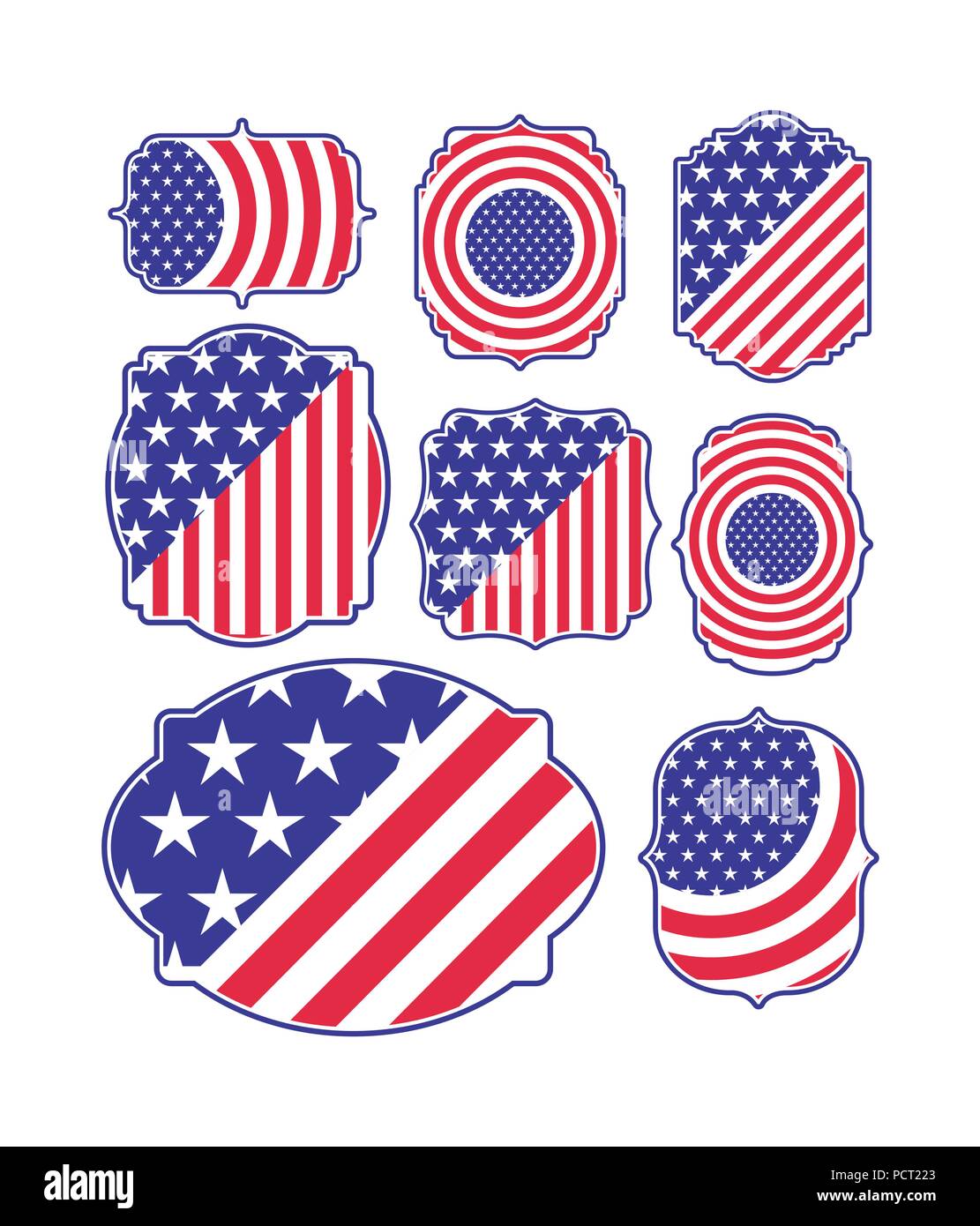 united states of america flags Stock Vector Image & Art - Alamy