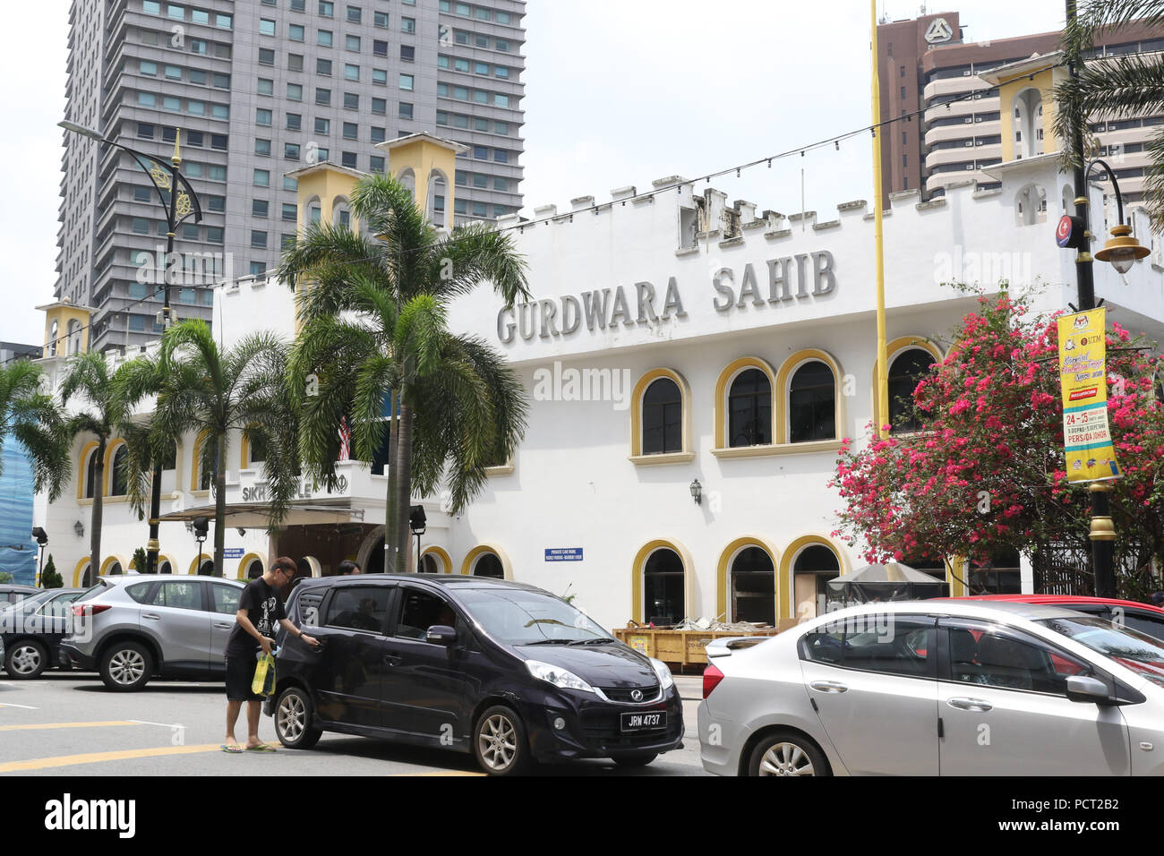 Gurdwara Sahib, Johor Bahru, Malaysia. Stock Photo
