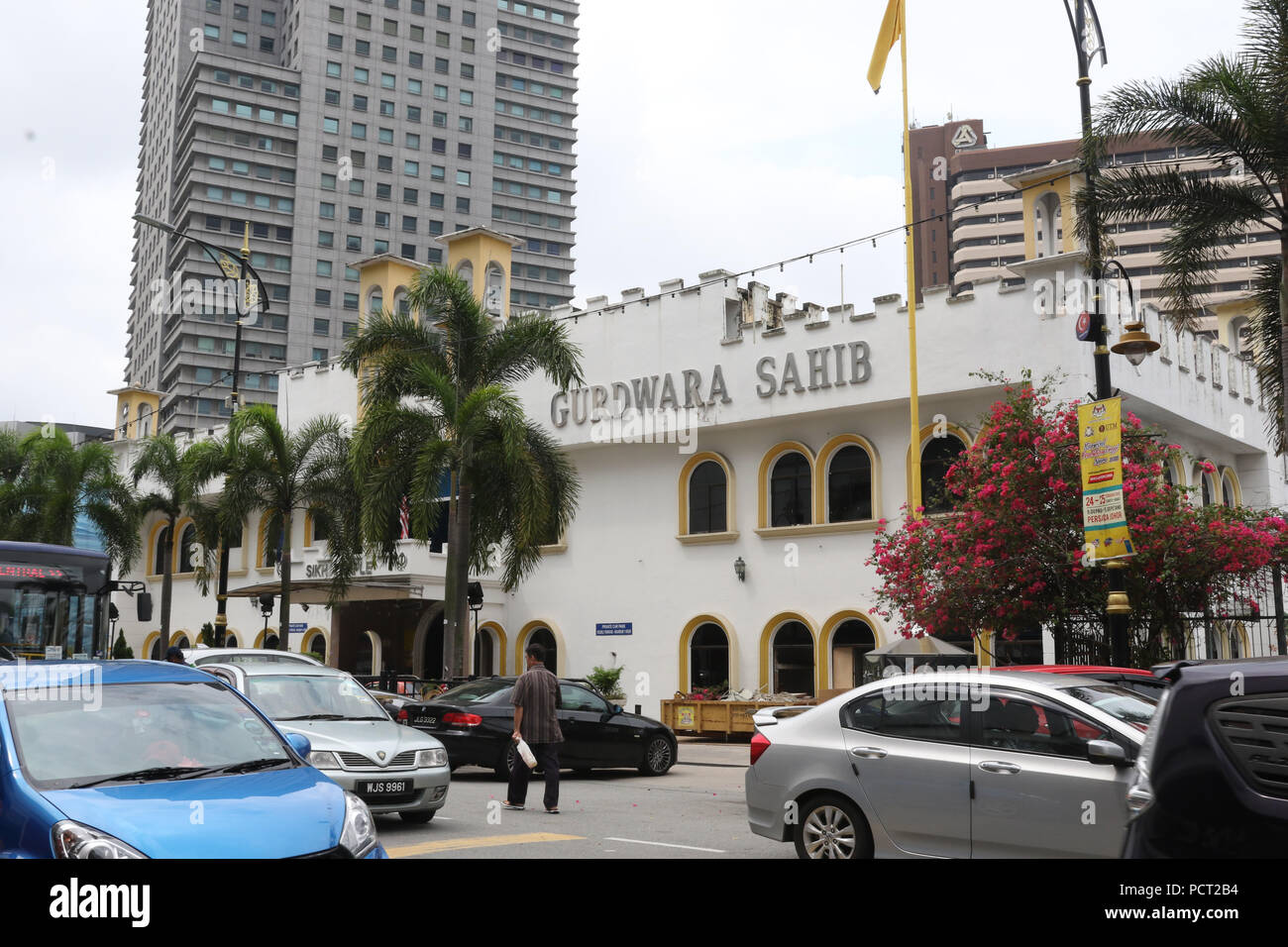 Gurdwara Sahib, Johor Bahru, Malaysia. Stock Photo