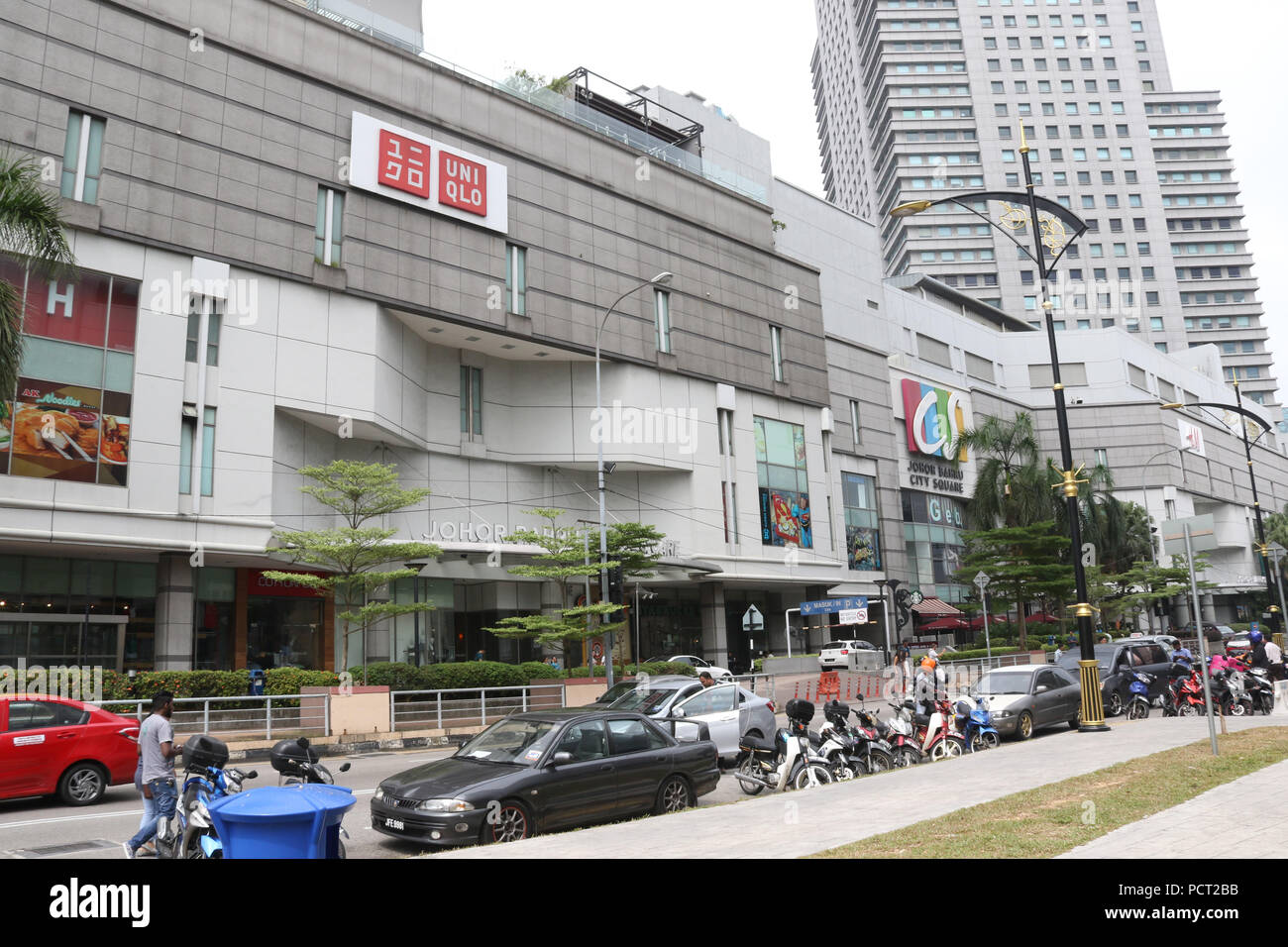 Entrance to Johor Bahru City Square shopping centre on Jalan Wong Ah Fook, Johor Bahru, Malaysia. Stock Photo