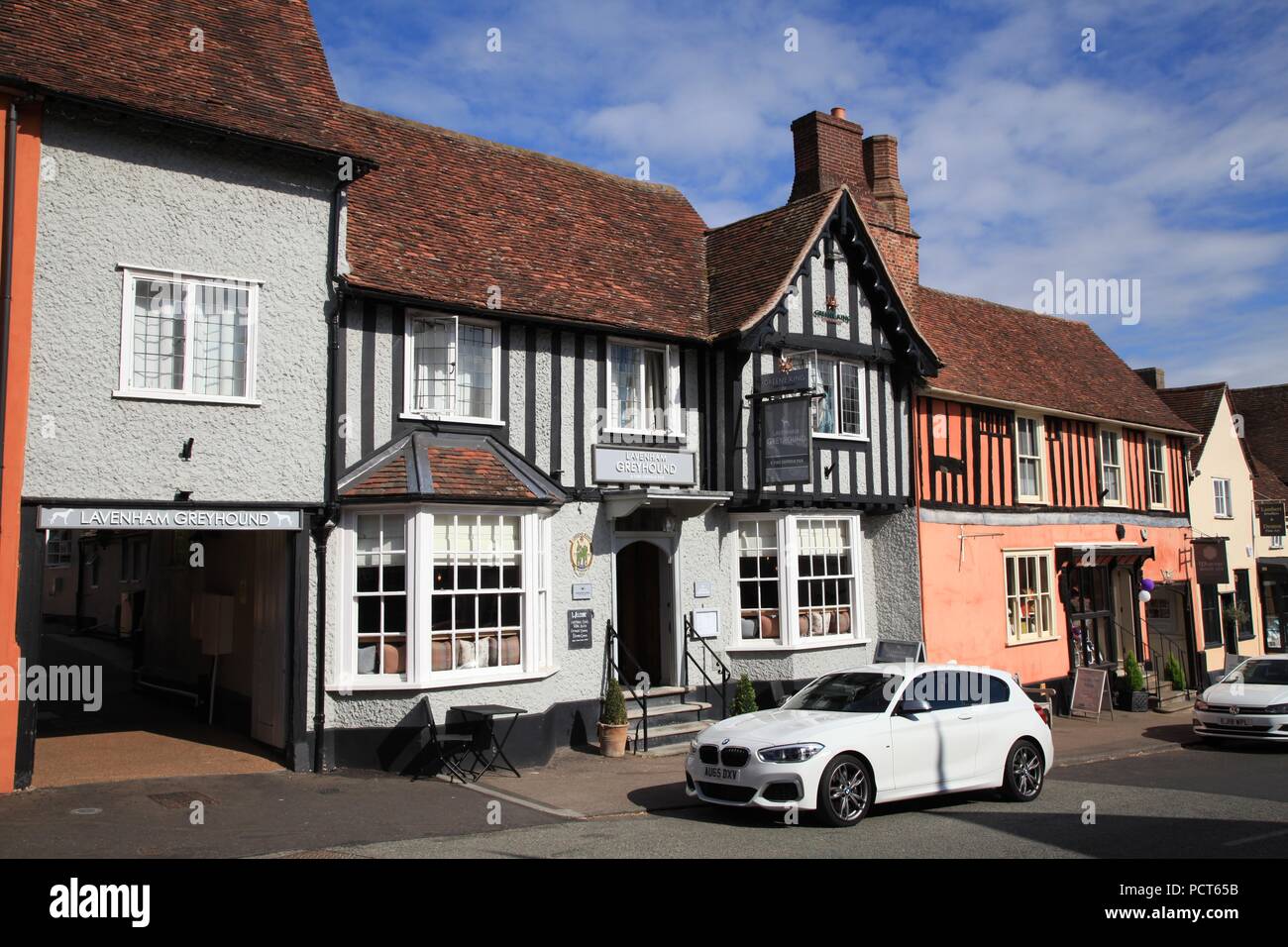 Medieval buildings in Lavenham Suffolk UK Stock Photo Alamy