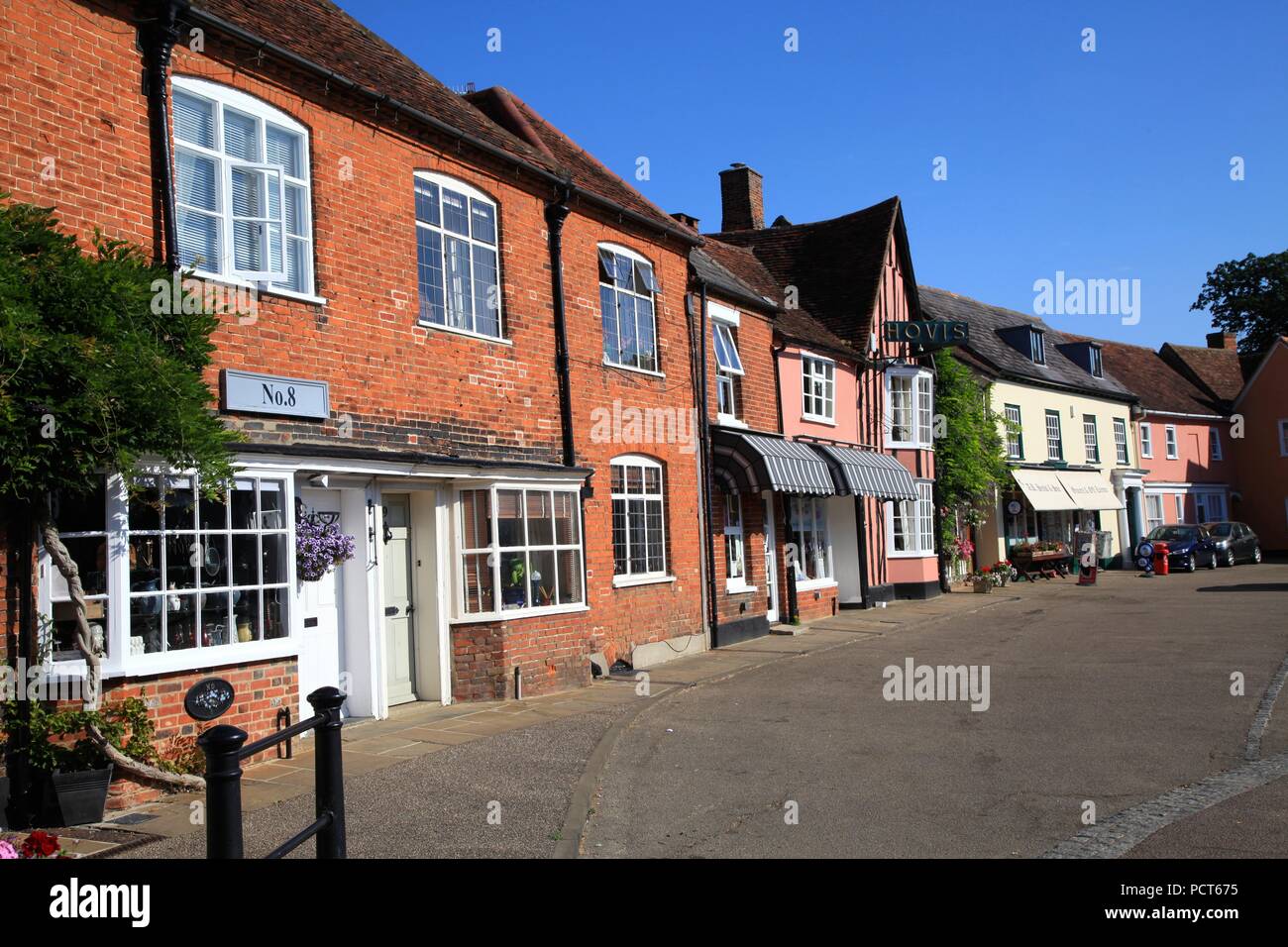 Half timbered Medieval buildings in Lavenham Suffolk UK Stock Photo Alamy