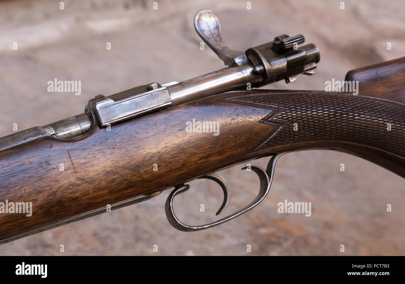 Vintage WWI German Mauser Rifle Stock Photo - Alamy