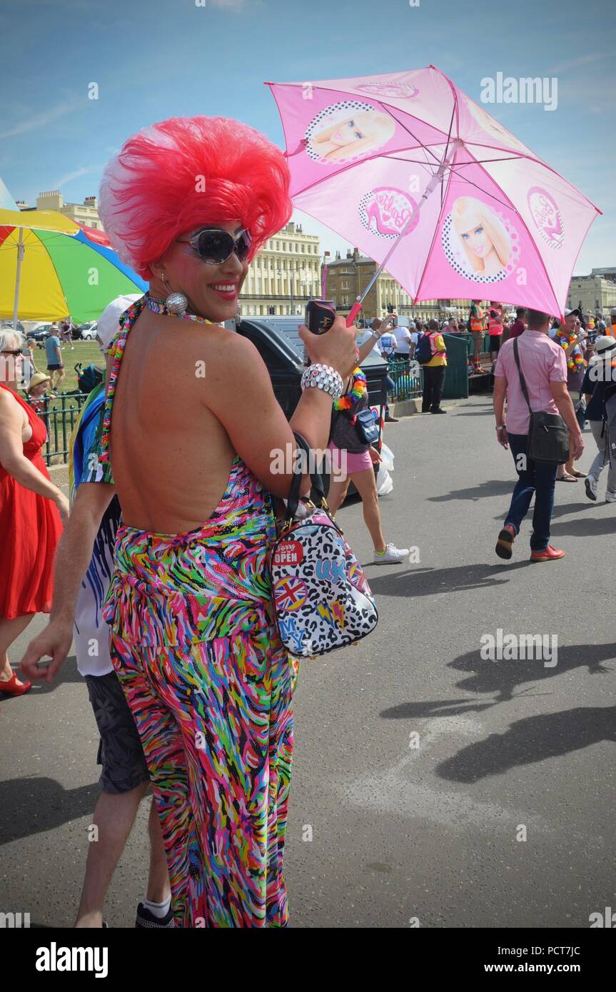 Brighton Pride parade 2018 Stock Photo