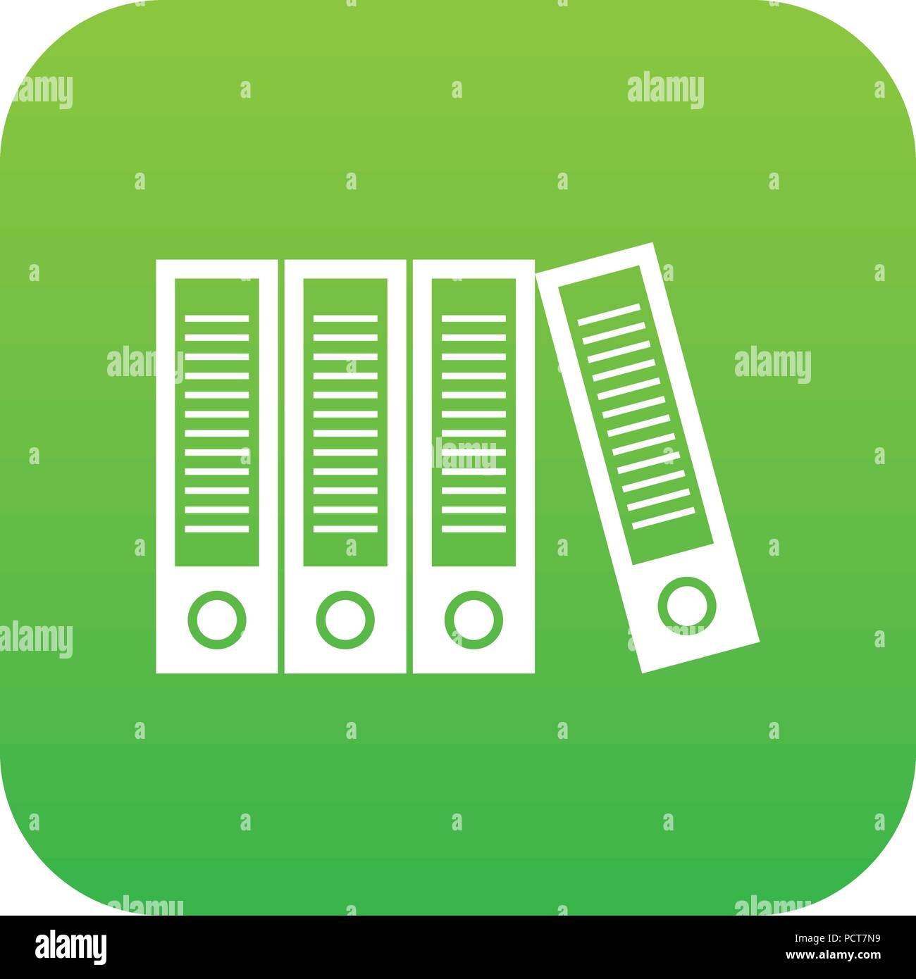 Office folders icon digital green Stock Vector Image & Art Alamy