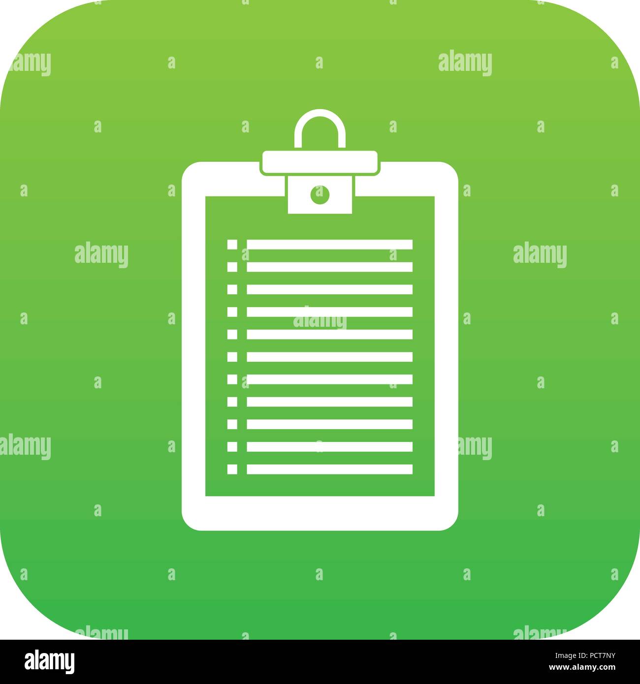 Clipboard with check list icon digital green Stock Vector Image & Art ...