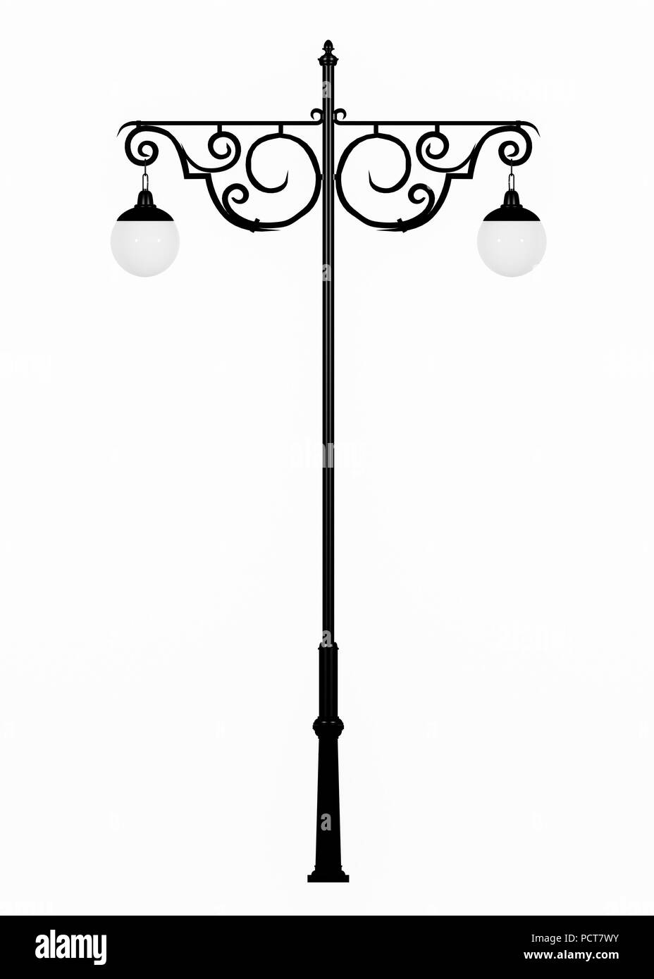 Ornate lighting column Cut Out Stock Images & Pictures Alamy