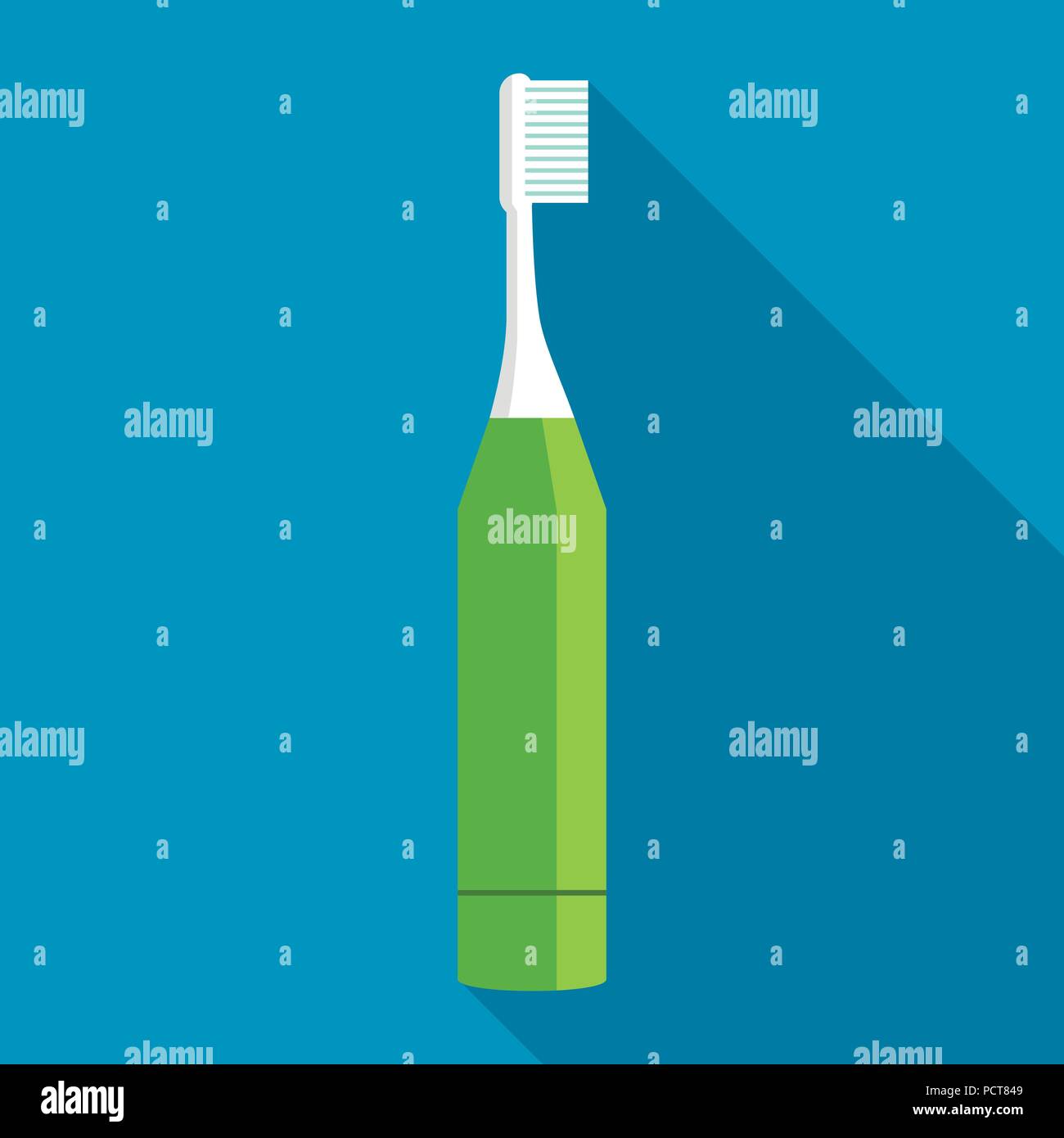 Electric toothbrush icon, flat style Stock Vector Image & Art - Alamy