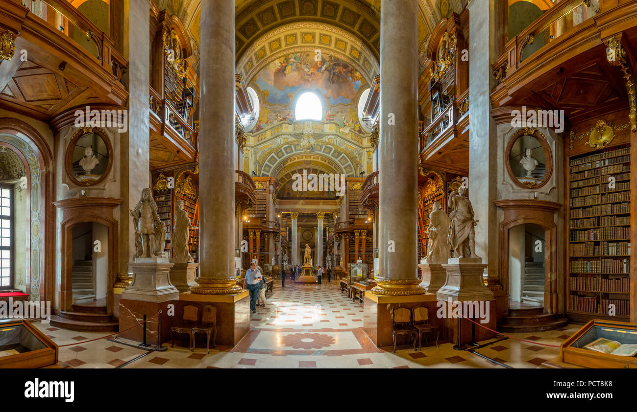 Europa, Österreich, Wien, Innere Stadt, Innenstadt, Hofburg,  Nationalbibliothek, Bibliothek, Vienna, Austria, architecture, capital  Stock Photo - Alamy