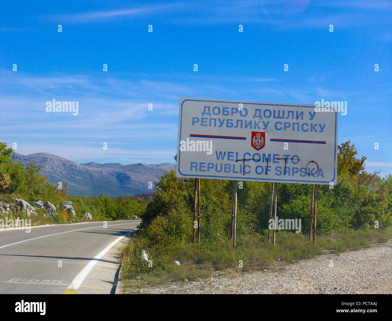 Border of Federation of Bosnia and Herzegovina and Republic of Srpska ...