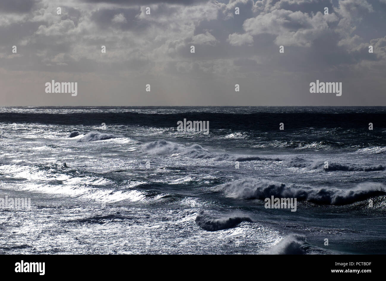 Sea, Atlantic, Portugal, water, waves, storm, Stock Photo