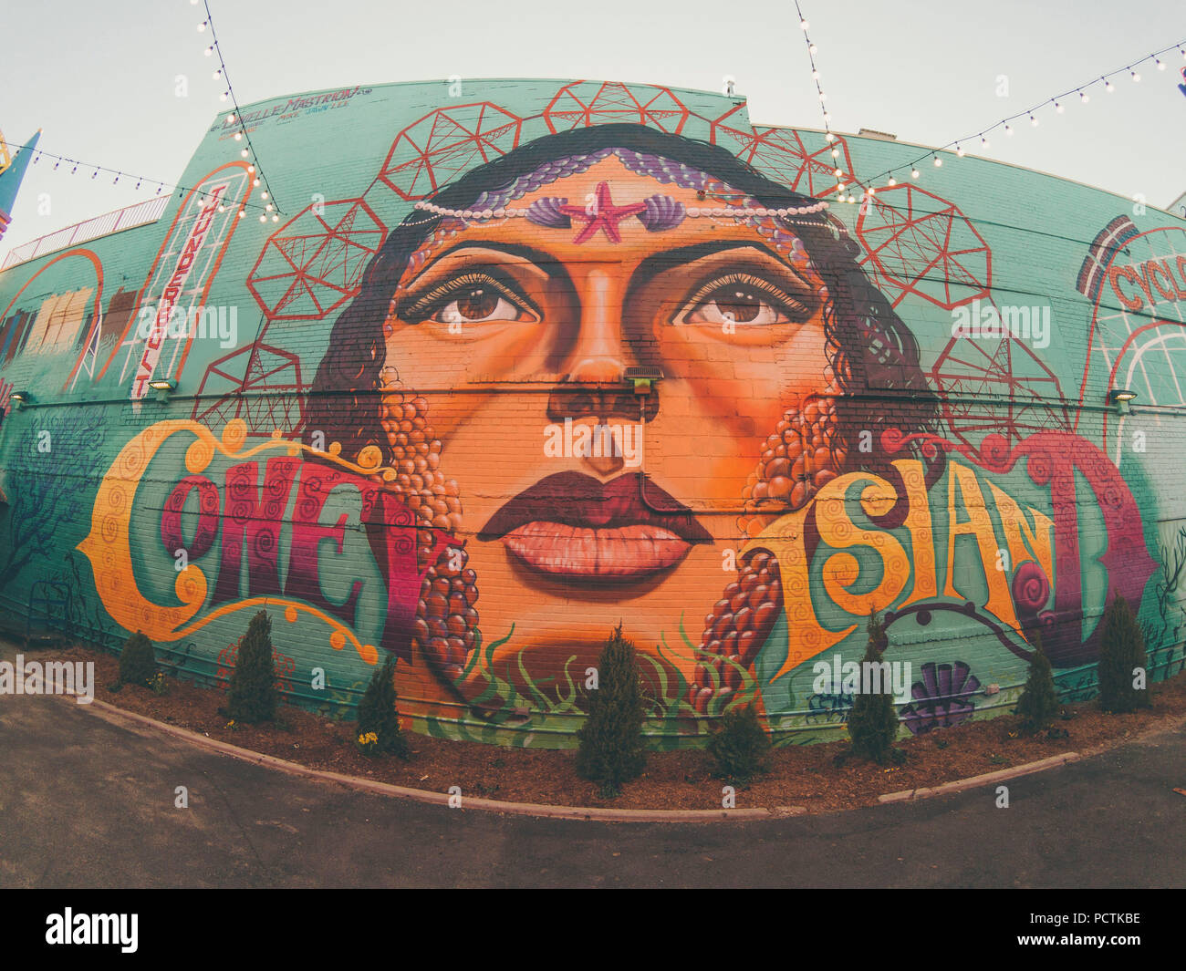 Street Art Of Coney Island Stock Photo Alamy