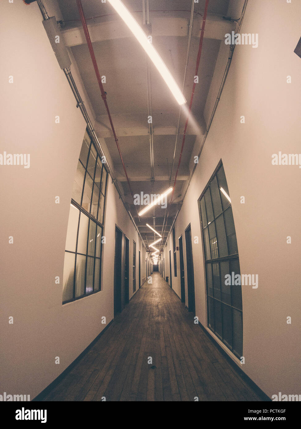 creative office corridor in nyc Stock Photo Alamy