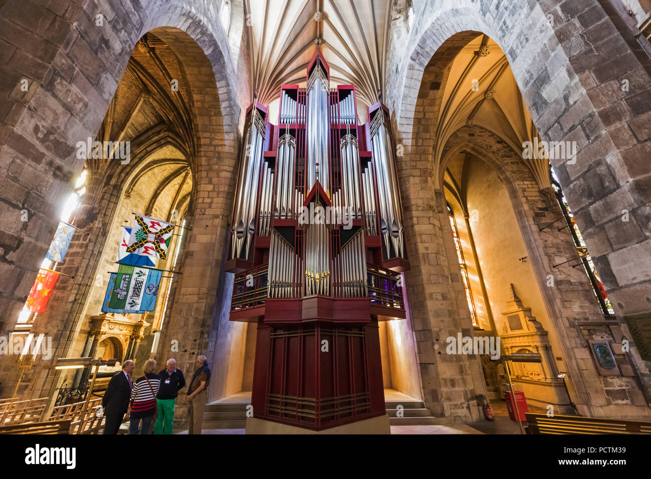 Great Britain, Scotland, Edinburgh, The Royal Mile, St.Giles' Cathedral, The Cathedral Organ Stock Photo