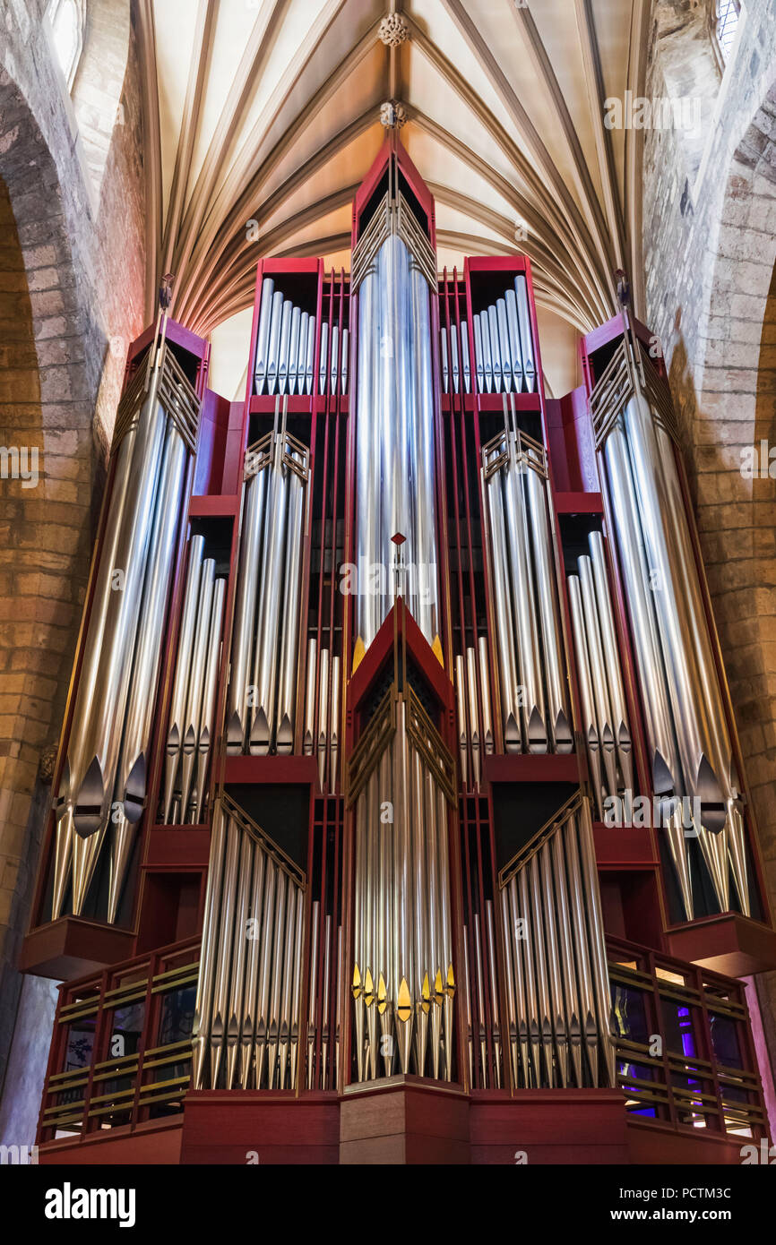 Great Britain, Scotland, Edinburgh, The Royal Mile, St.Giles' Cathedral, The Cathedral Organ Stock Photo