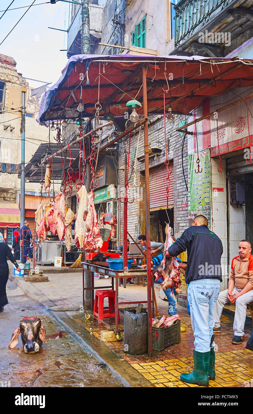Meat market in alexandria egypt hires stock photography and images Alamy