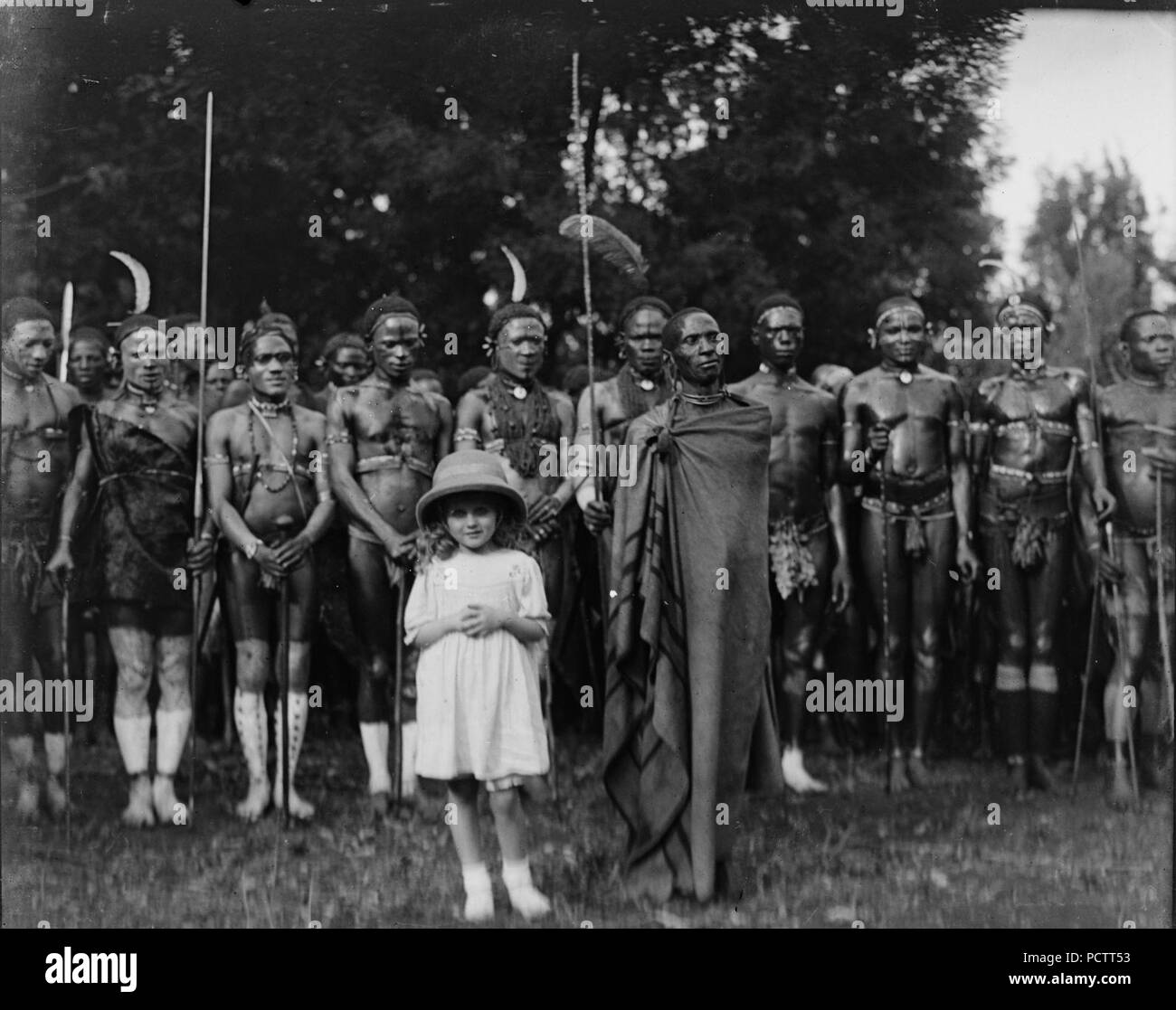 Alice Sheldon aka James Tiptree, Jr. with Kikuyu people Stock Photo Alamy