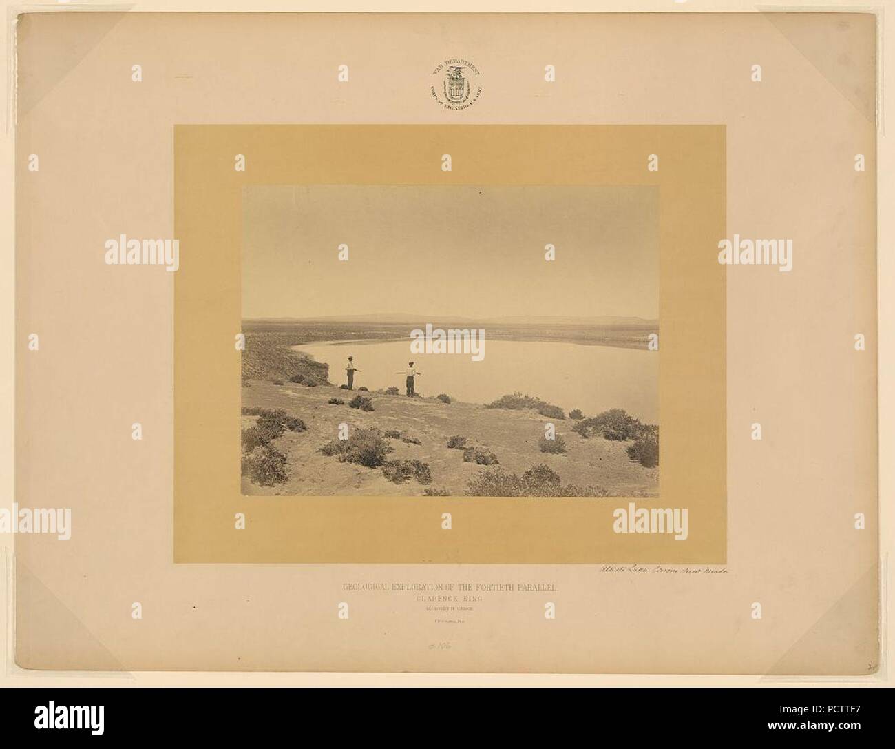 Alkali Lake, Carson Desert, Nevada T. H. O'Sullivan, phot Stock Photo