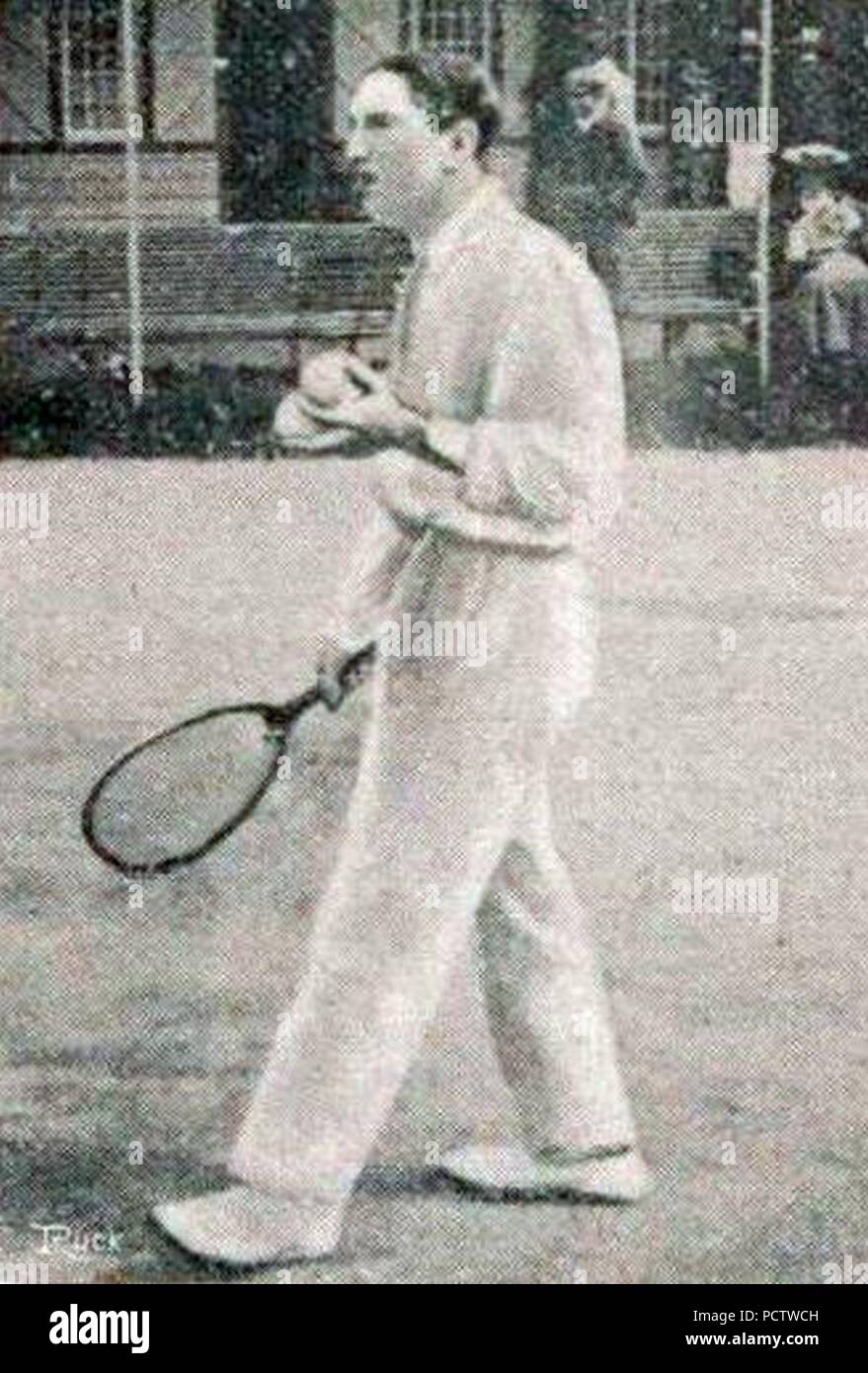 Allan Muhr tennisman (1906). Stock Photo
