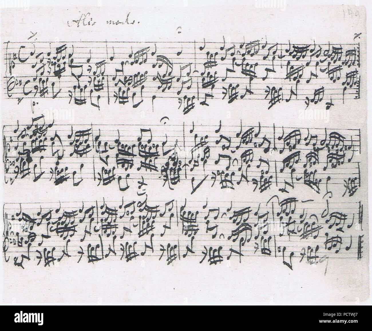 Alle Menschen müßen sterben BWV643. Stock Photo