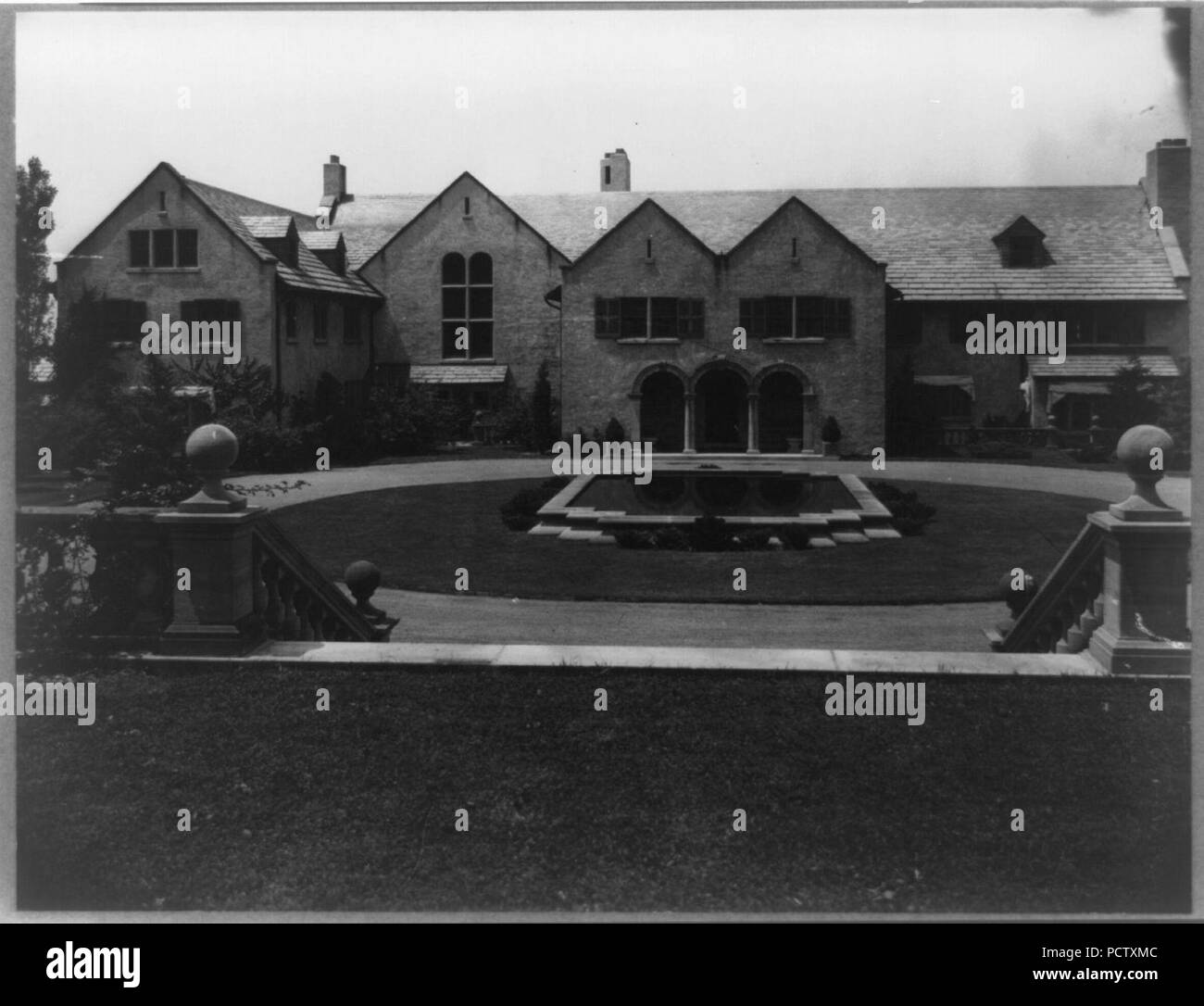 Allgater, the home of the Horatio Gates Lloyd family, exterior view Stock Photo