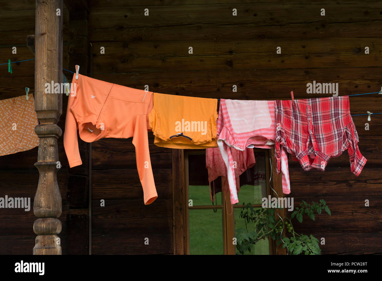 Clothesline at a farm hi-res stock photography and images - Alamy