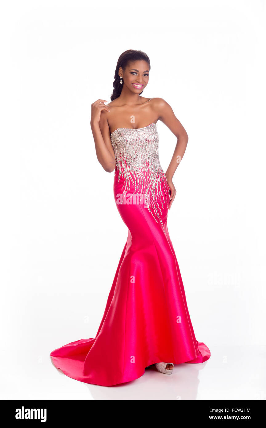 open lace back dress Spaghetti Straps Satin Mermaid Prom Dress with Slit, Black / 8 main image 0