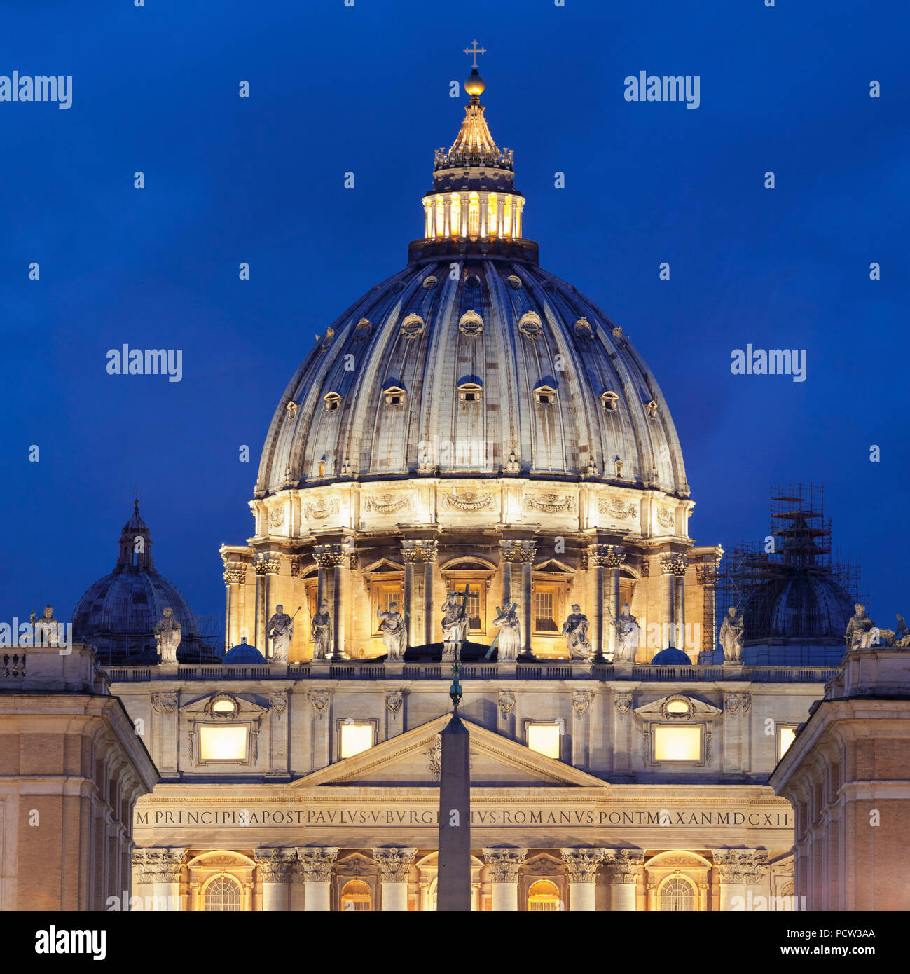 St. Peter's Basilica, Basilica di San Pietro, Rome, Lazio, Italy Stock Photo