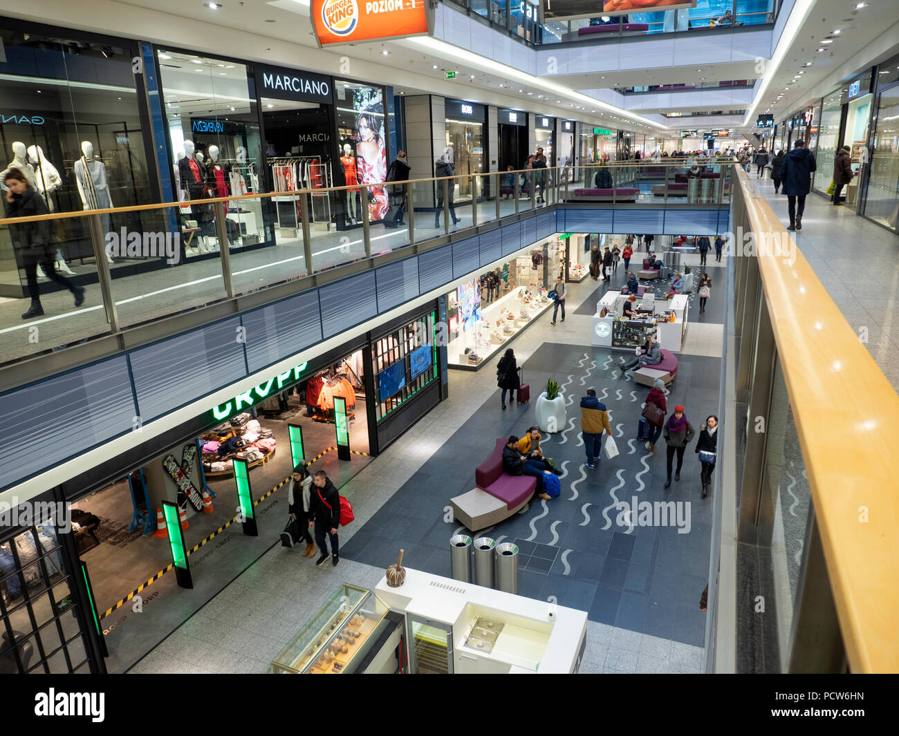 Galeria Krakowska is a shopping mall in Kraków, Poland, located adjacent to  the city's main railway station Stock Photo - Alamy