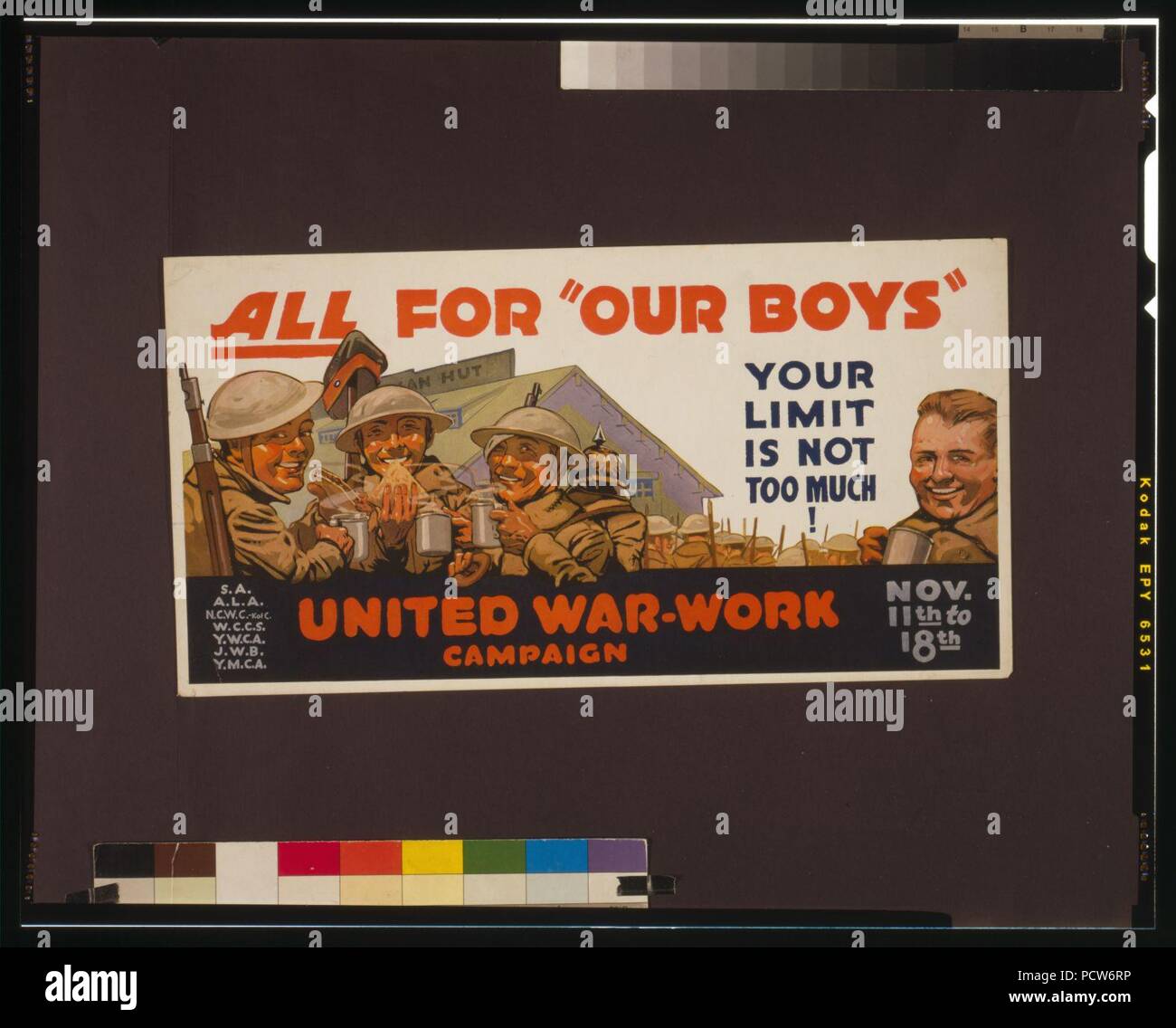 All for ‘our boys‘-Your limit is not too much-United war-work campaign Stock Photo