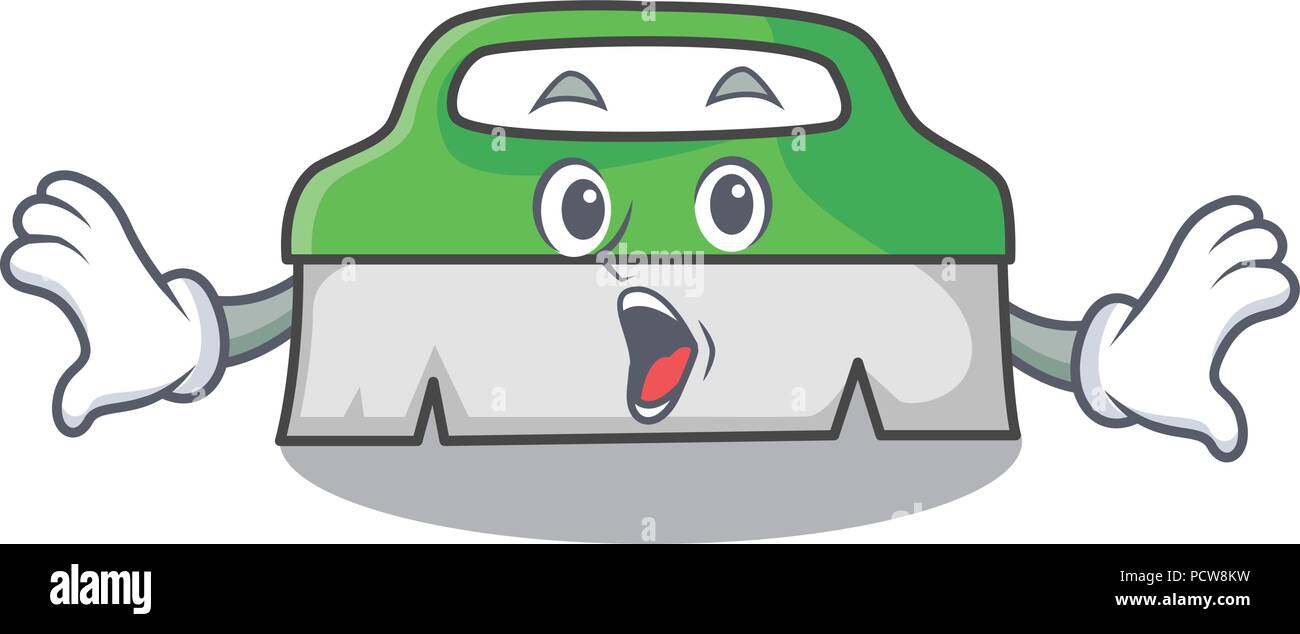 Surprised scrub brush mascot cartoon Stock Vector Image & Art Alamy