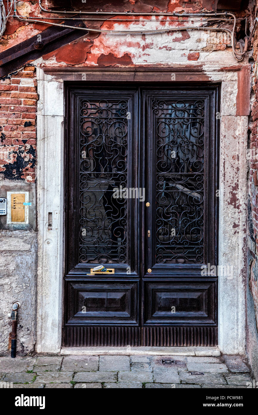 Doorway in Venice, Italy Stock Photo
