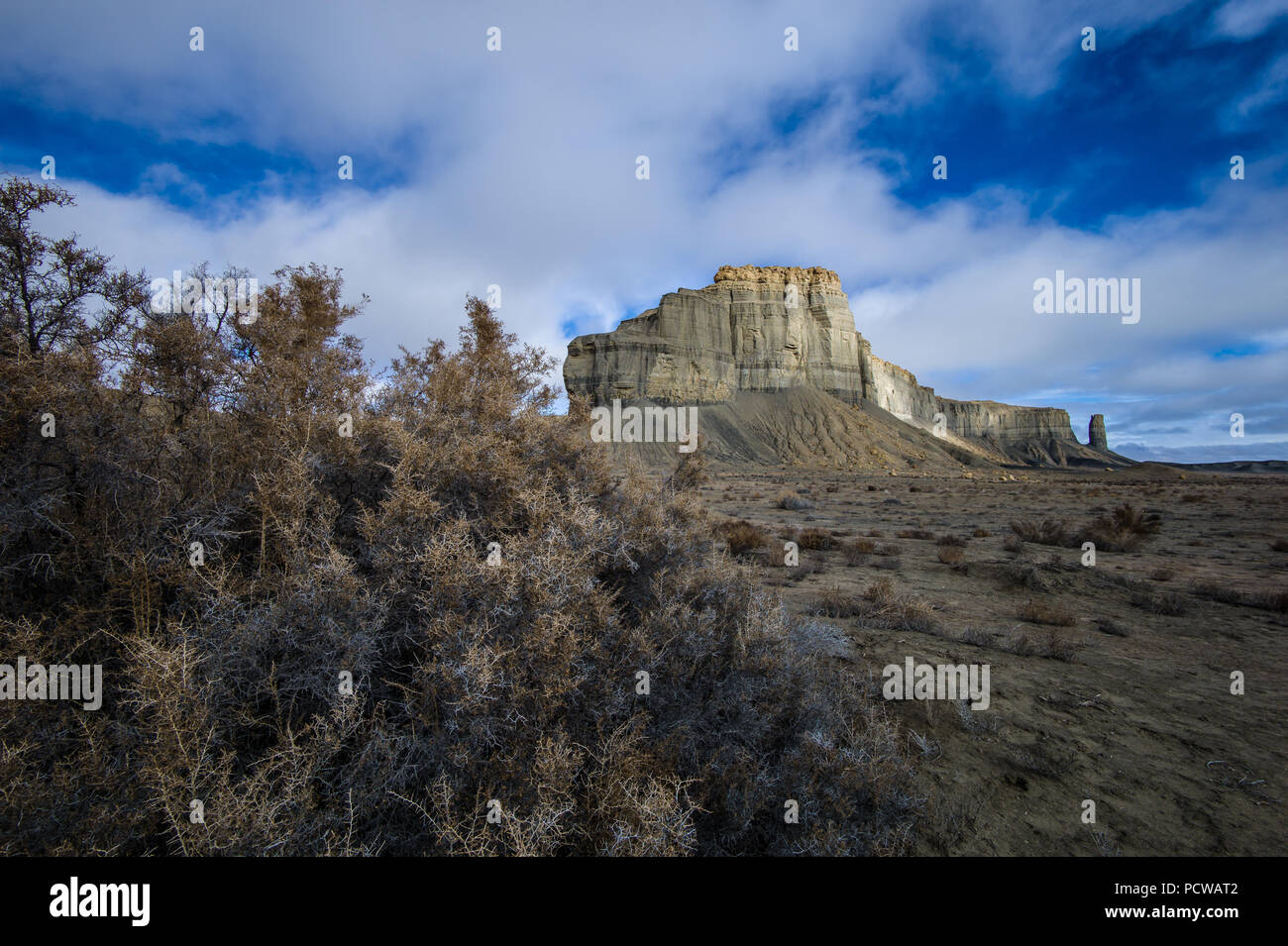 Southern Utah is sparsely populated and the rangelands along the highway provide for stunning scenery. Stock Photo