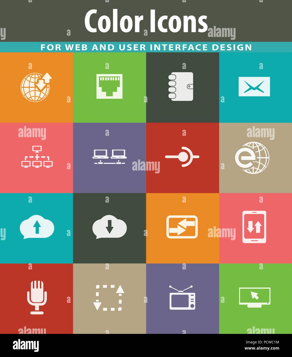 Communication icons set Stock Vector Image & Art - Alamy