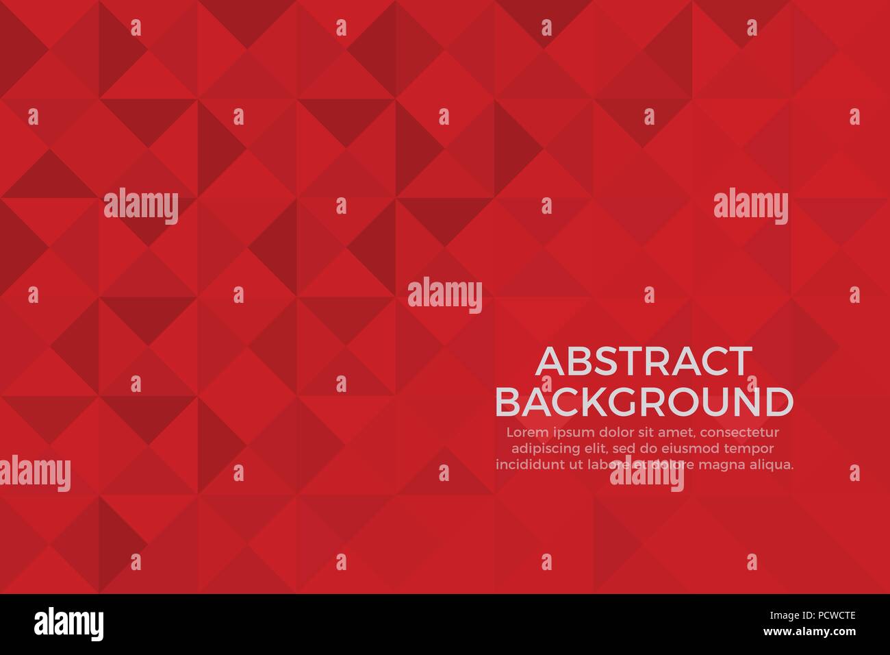Red color background abstract art Stock Vector