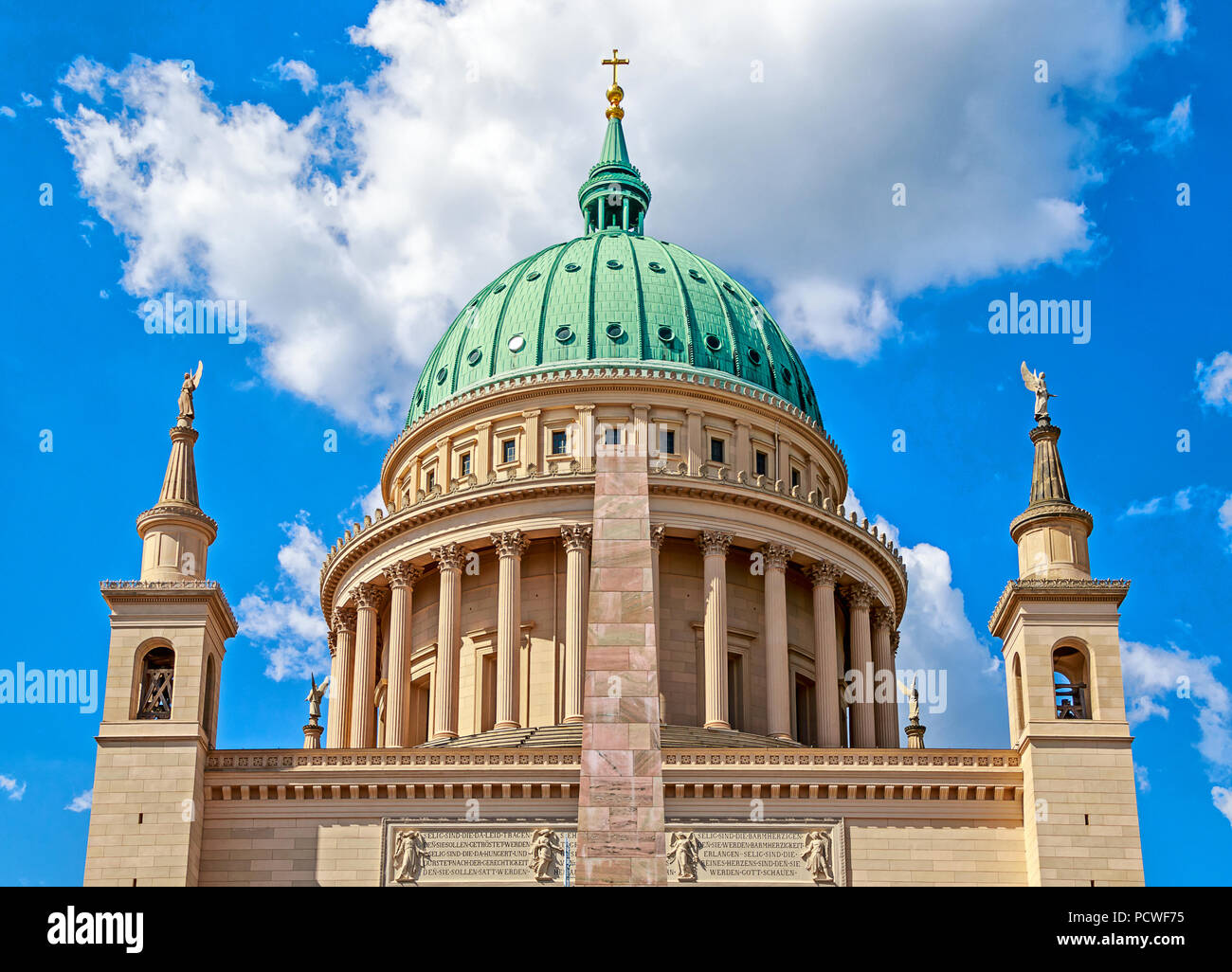 The St. Nikolaikirche on the Alter Markt in the heart of the city of Potsdam, Germany Stock Photo