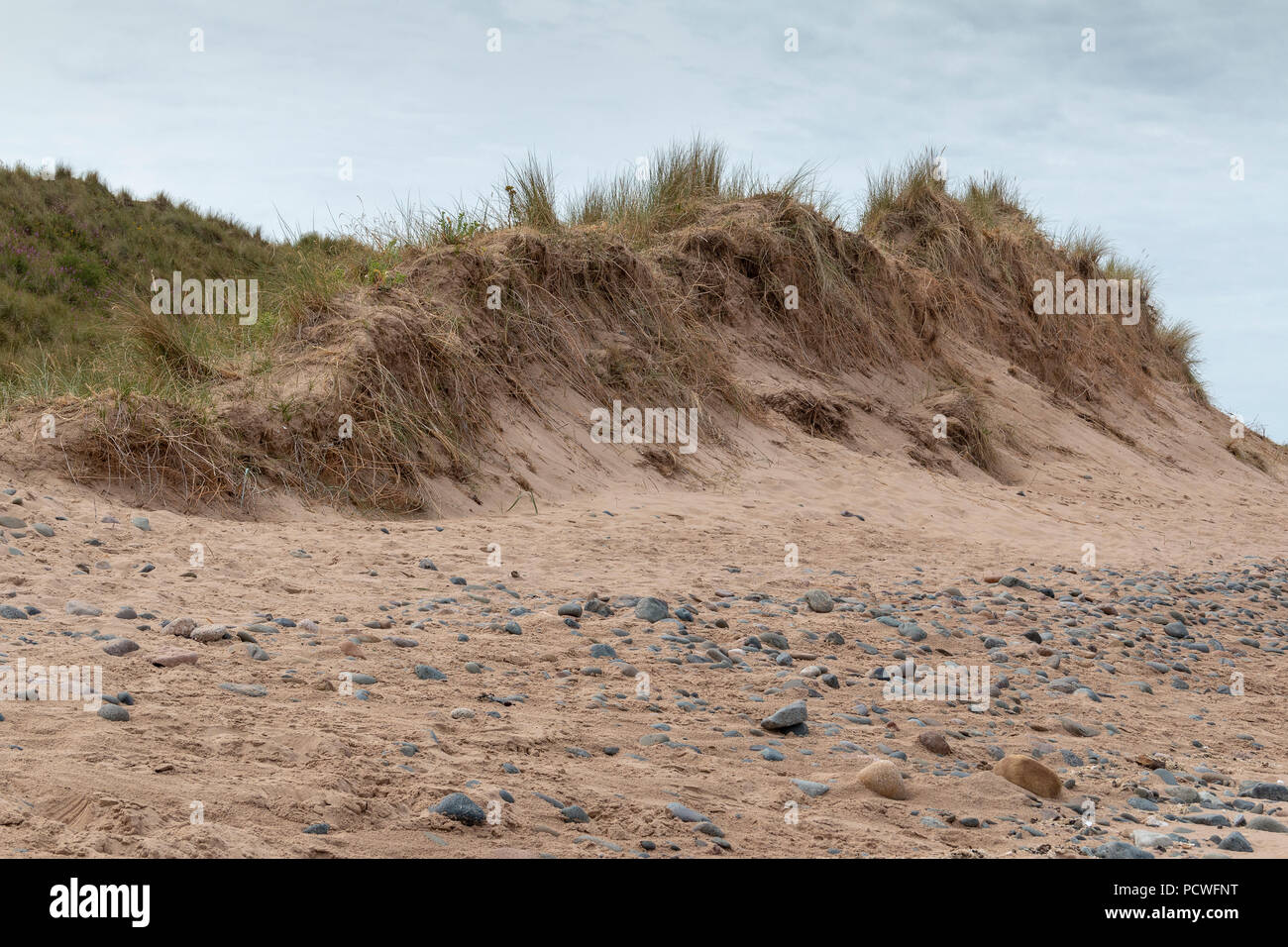 An image of sand dunes taken on a summers' day, Lake District, Cumbria, UK Stock Photo