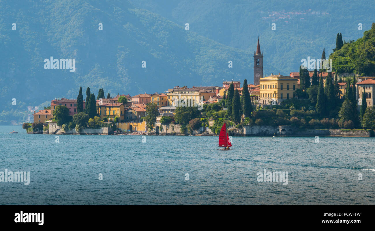 The beautiful Varenna on Lake Como, Lombardy, Italy. Stock Photo