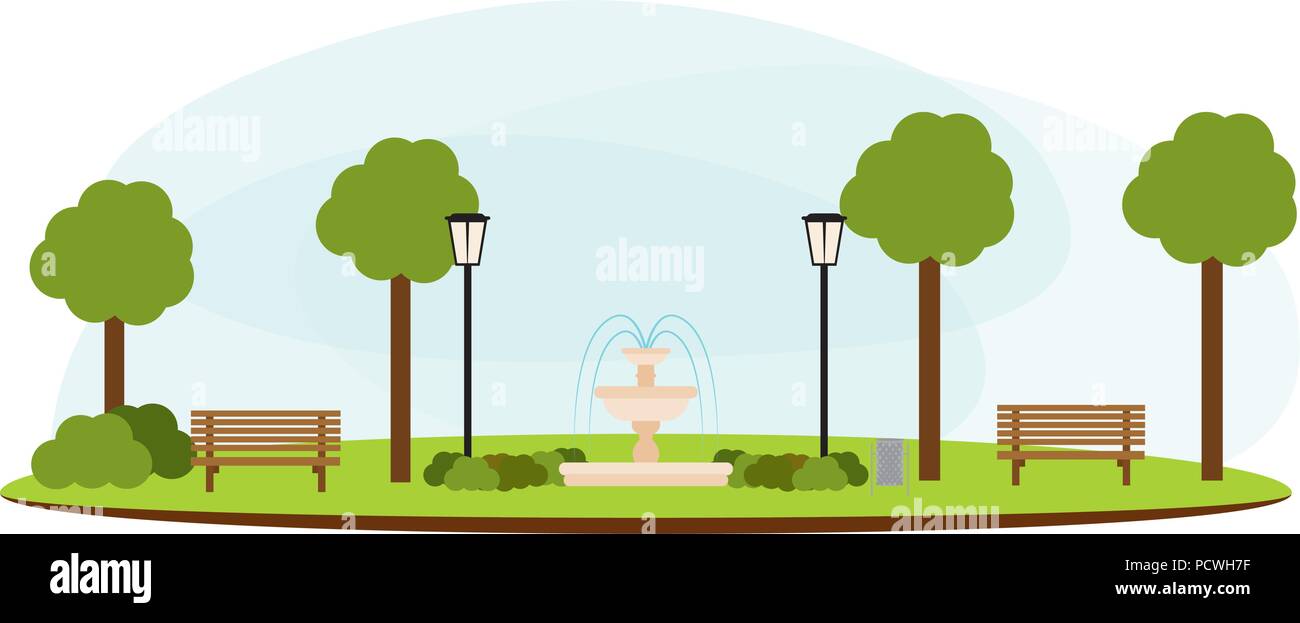 abstract landscape park Stock Vector Image & Art - Alamy