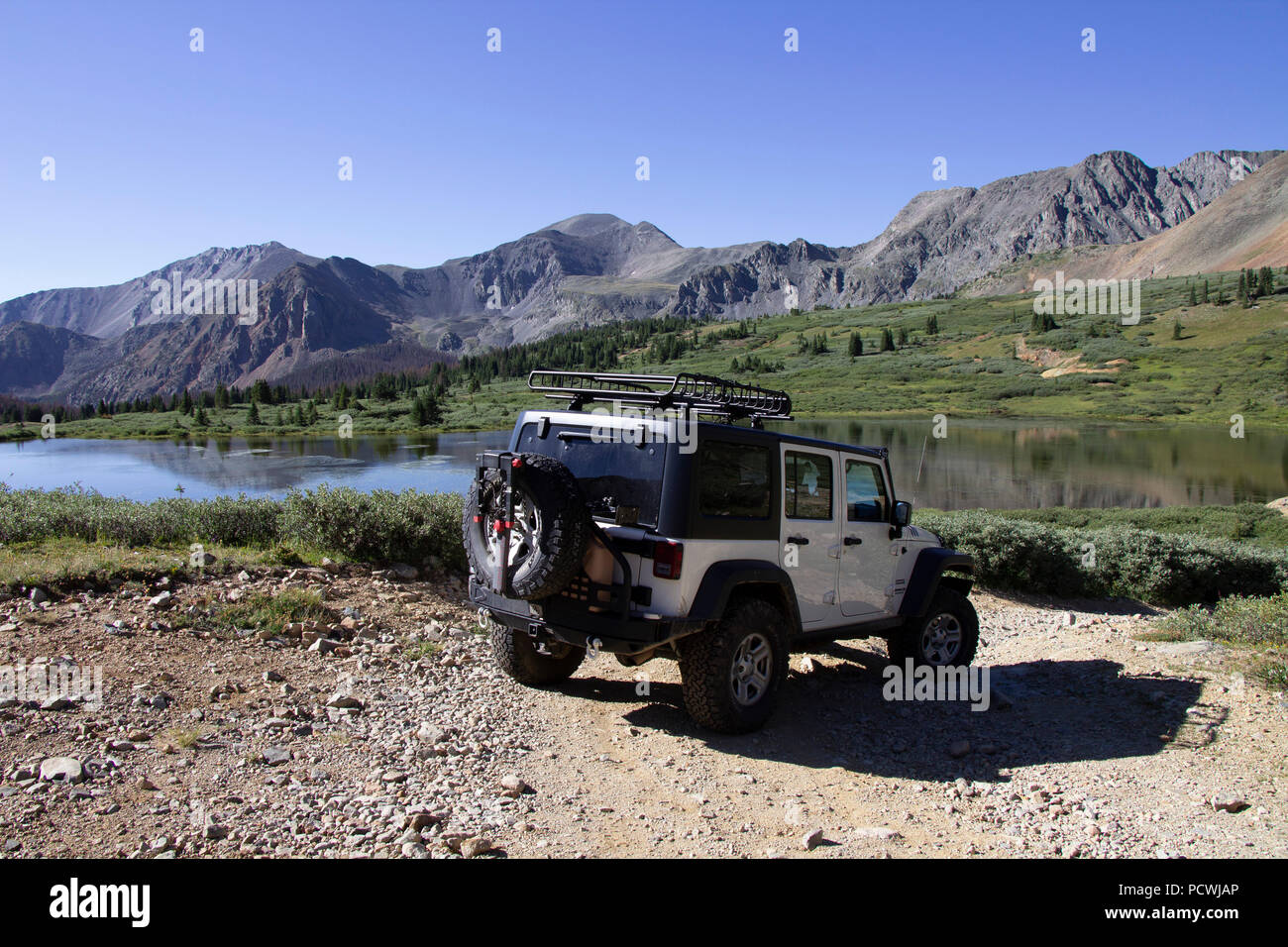 Camping trip at North Fork Reservoir Stock Photo Alamy