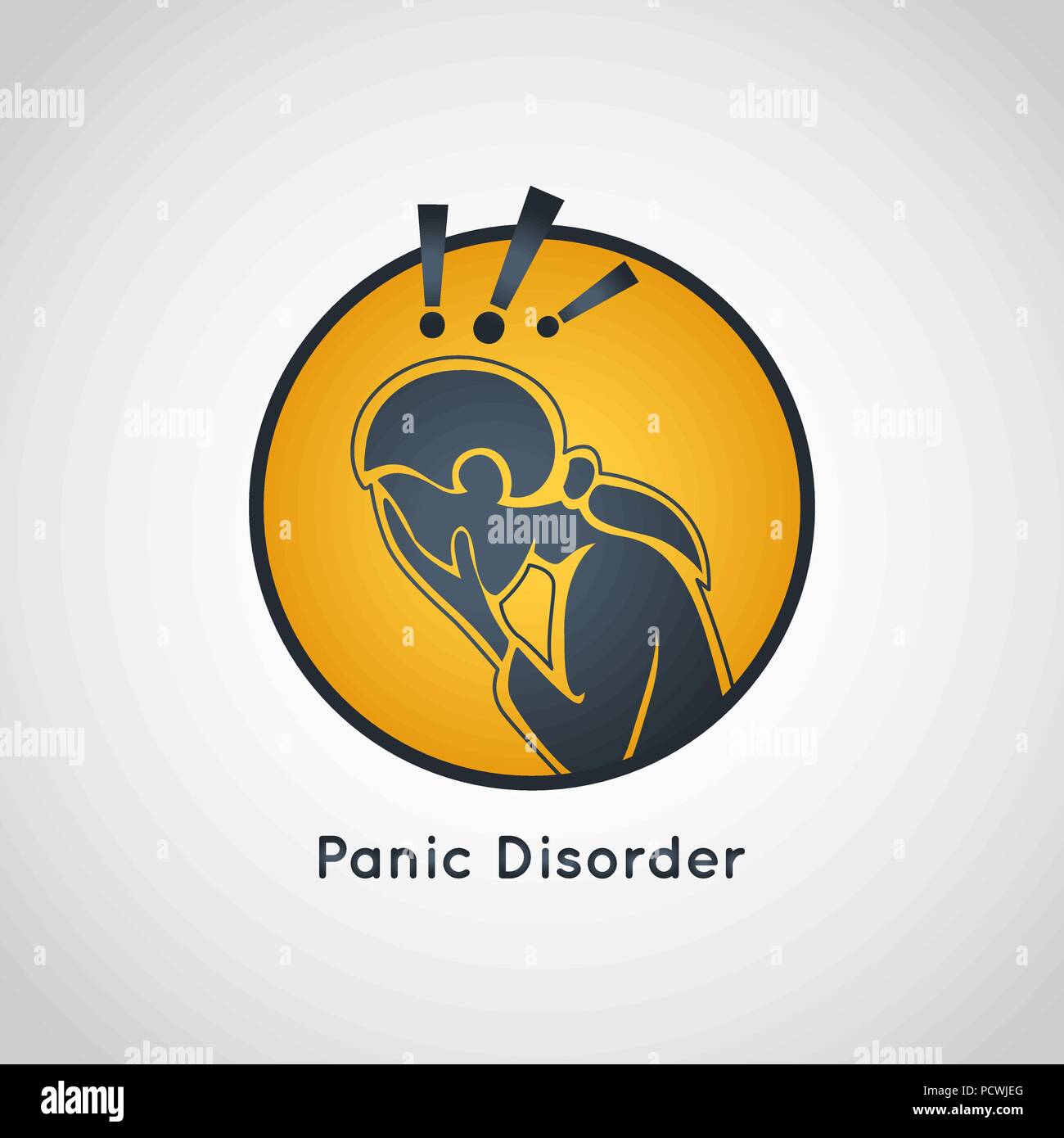 Panic Disorder vector icon illustration Stock Vector Image & Art - Alamy